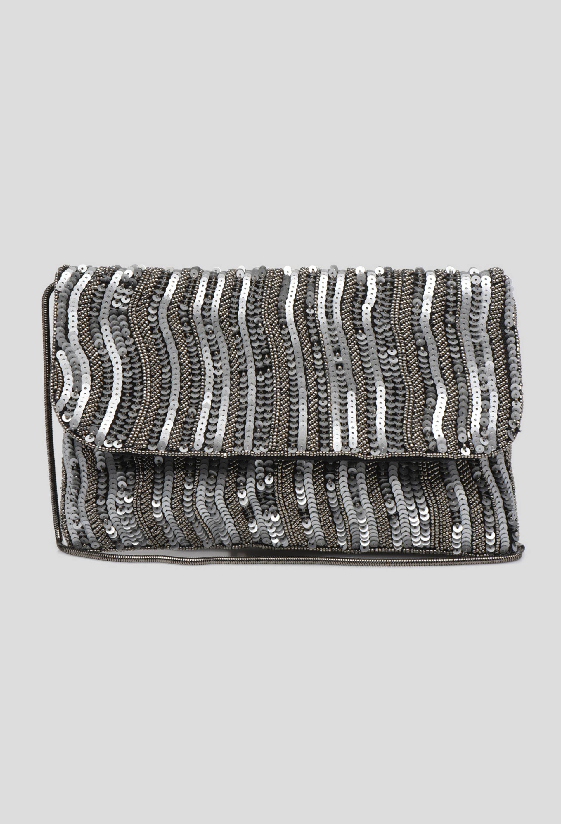 Pochette &agrave; sequins, Argent, large image number 0
