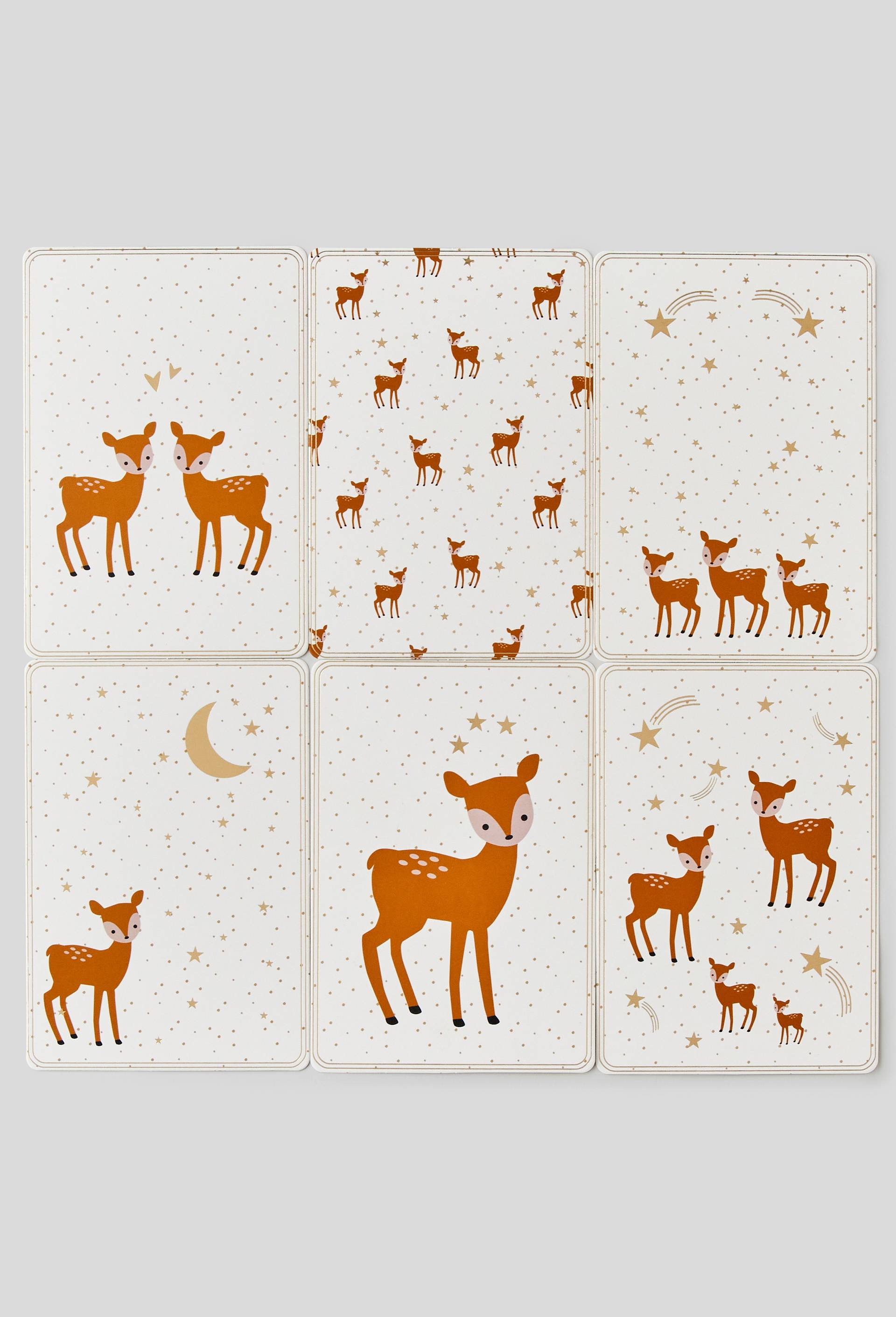6 cartes et enveloppes, format A6, Brun clair, large image number 1