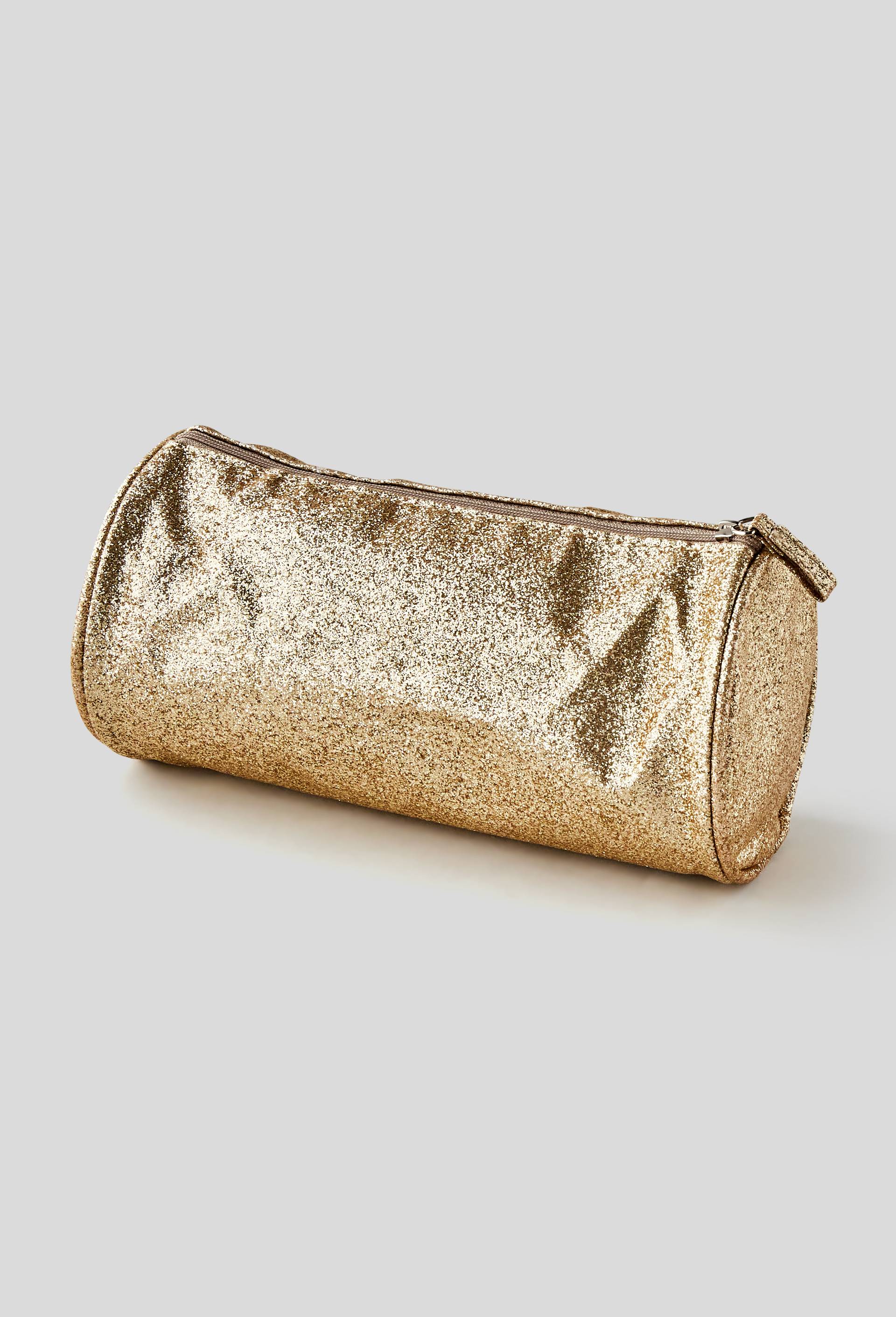Trousse pailletté, 12 x 20 cm, Jaune, large image number 0