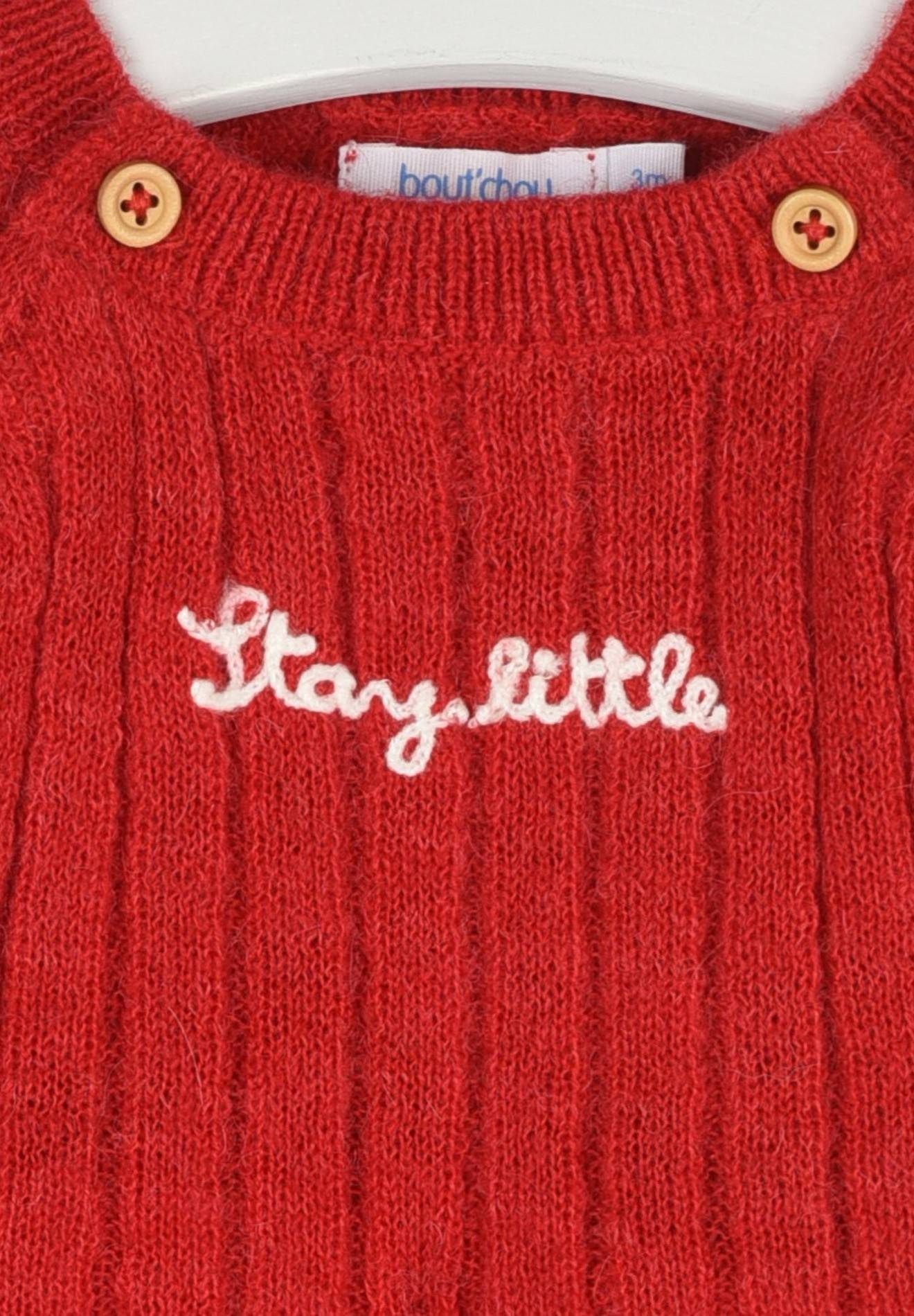 Ensemble en tricot certifié Oeko-Tex contenant de la laine, Rouge, large image number 5.0