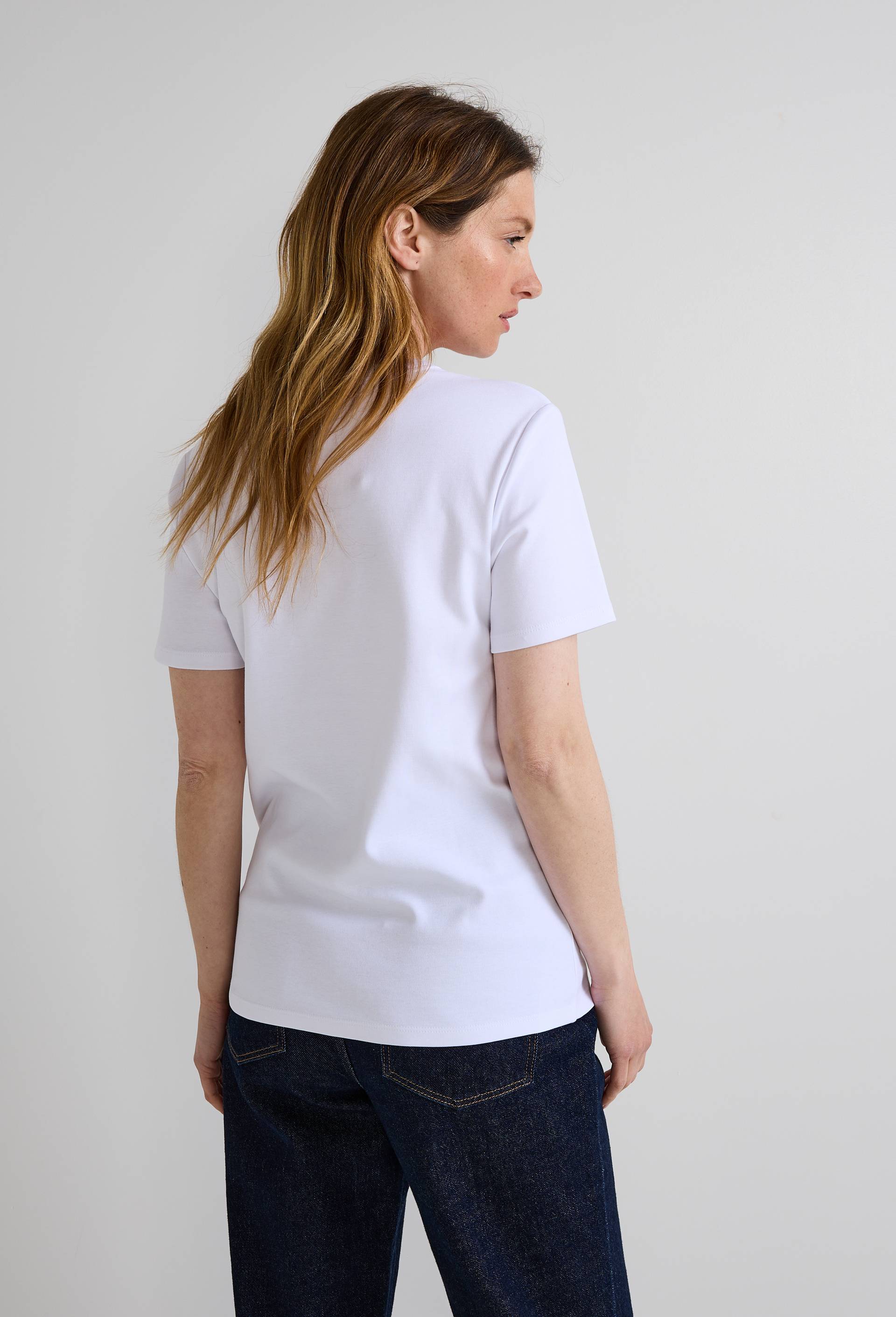 T-shirt manches courtes &eacute;pais en coton BIO GOTS, Blanc, large image number 1