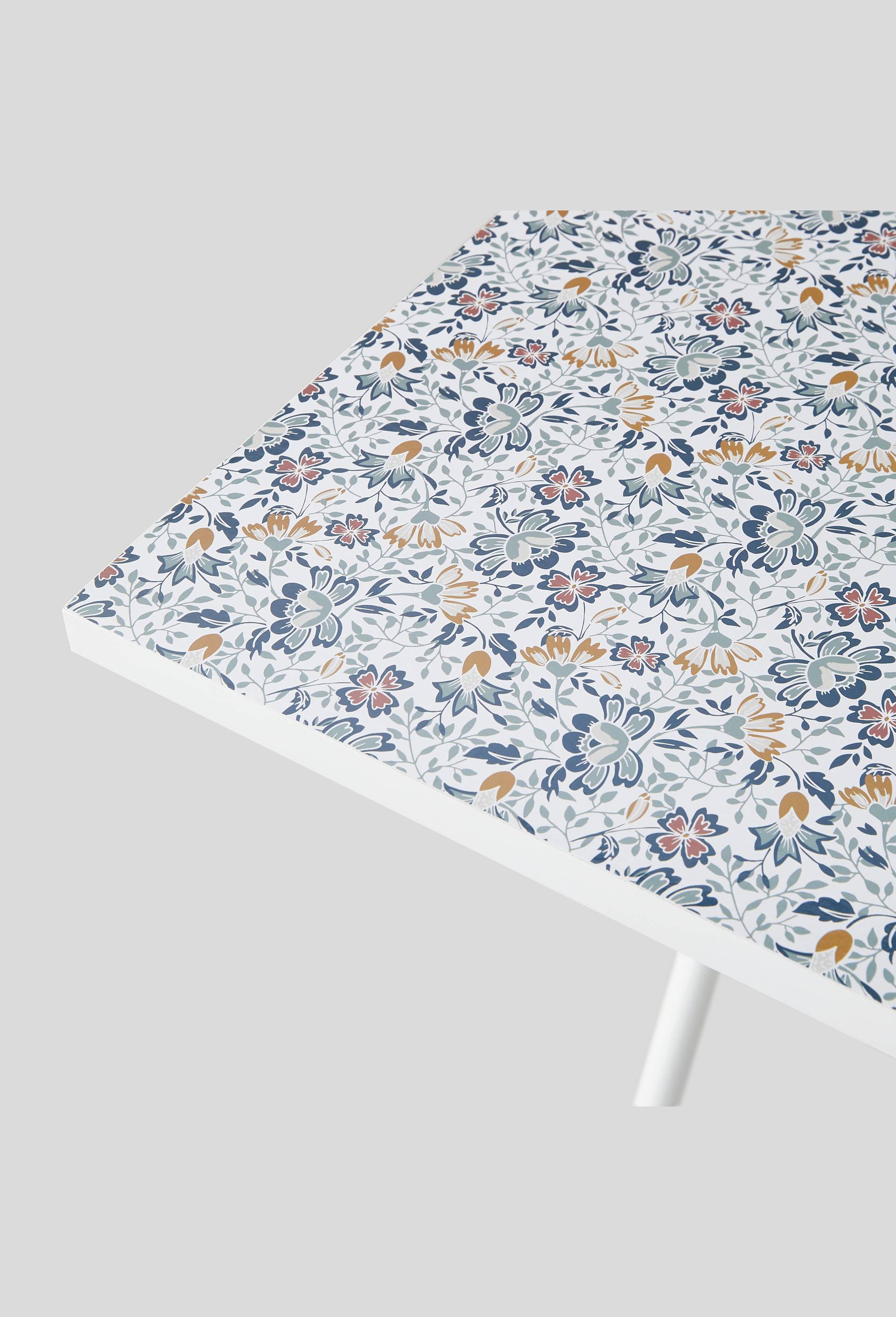 Table pliante imprim&eacute;e, 60xH75cm, en acier carbone et bois, Vert, large image number 1