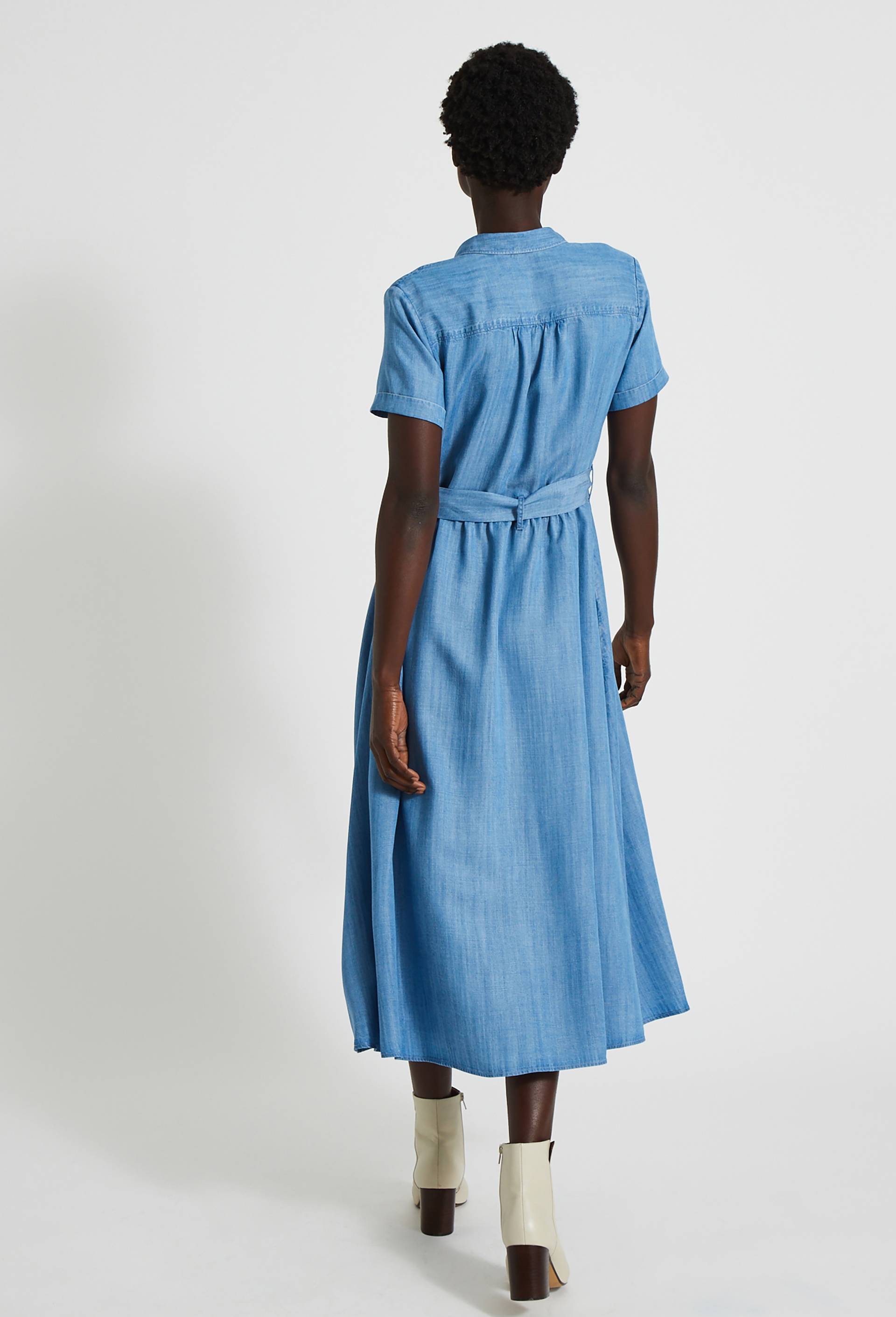 Robe chemise fluide, Bleu clair, large image number 1