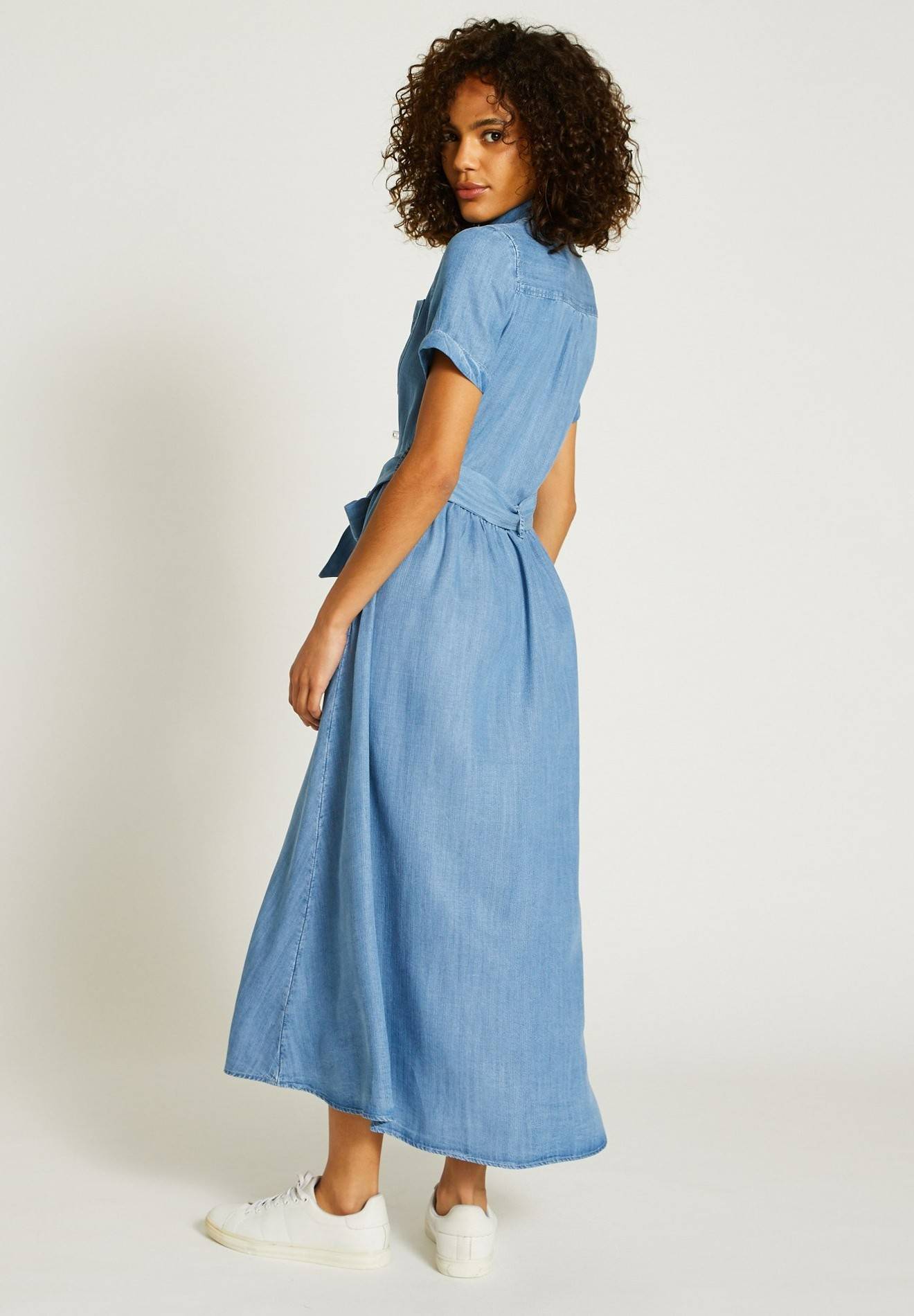 Robe chemise fluide, Bleu clair, large image number 4