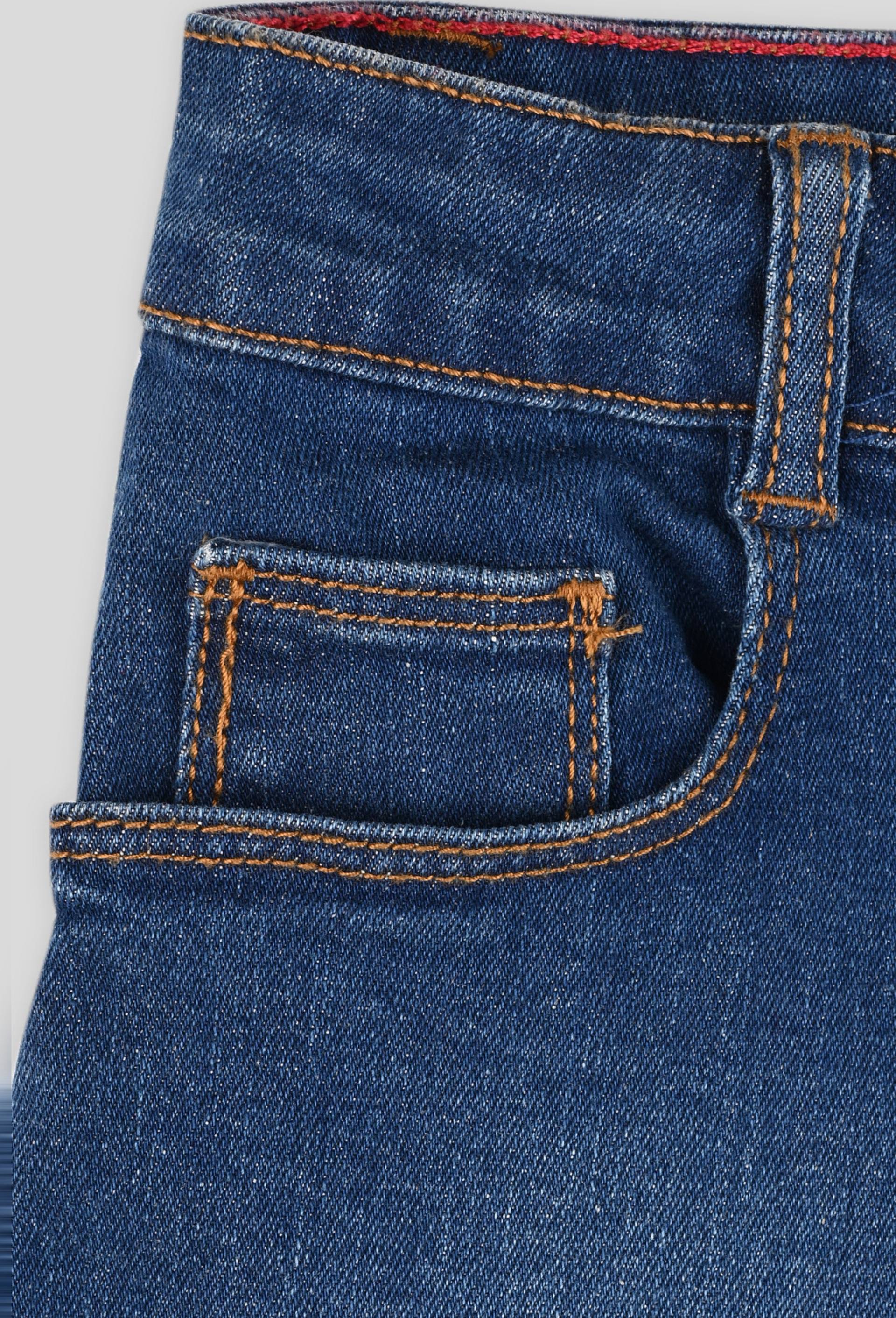 Short en jean, certifi&eacute; OEKO-TEX, Bleu fonc&eacute;, large image number 2