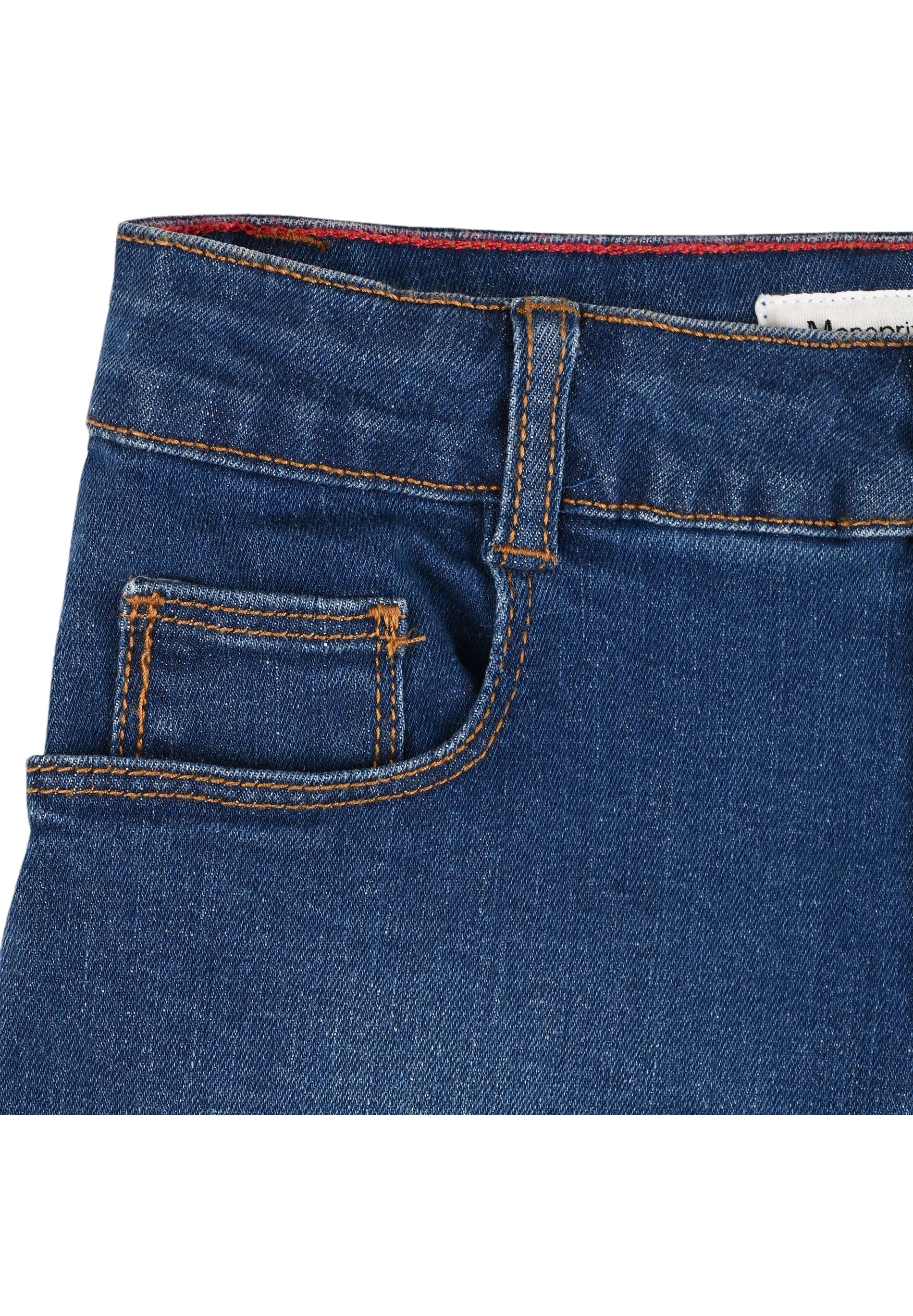 Short en jean, certifi&eacute; OEKO-TEX, Bleu fonc&eacute;, large image number 4