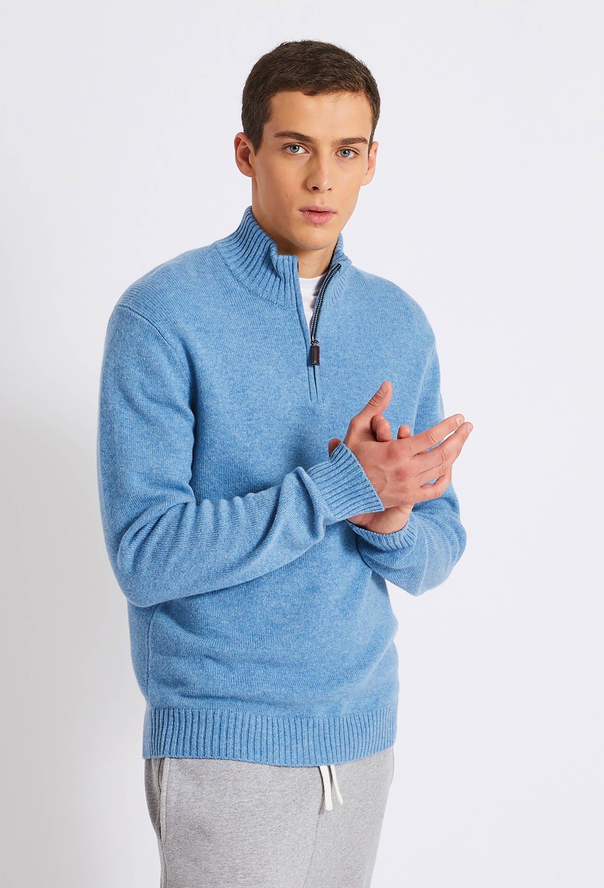 Pull en cachemire, BLEU, swatch image