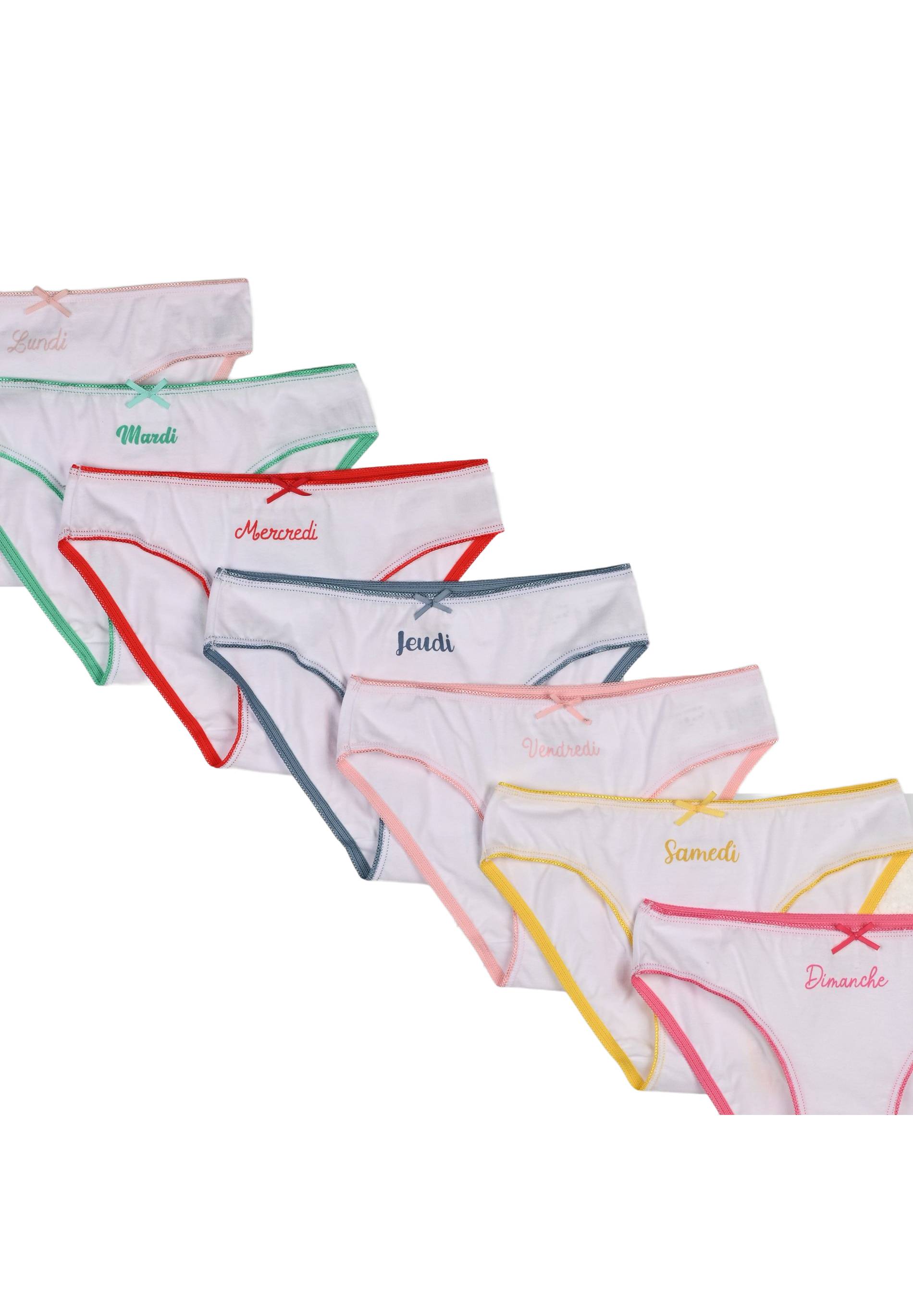 Lot de 7 culottes imprimées, Blanc, large image number 5