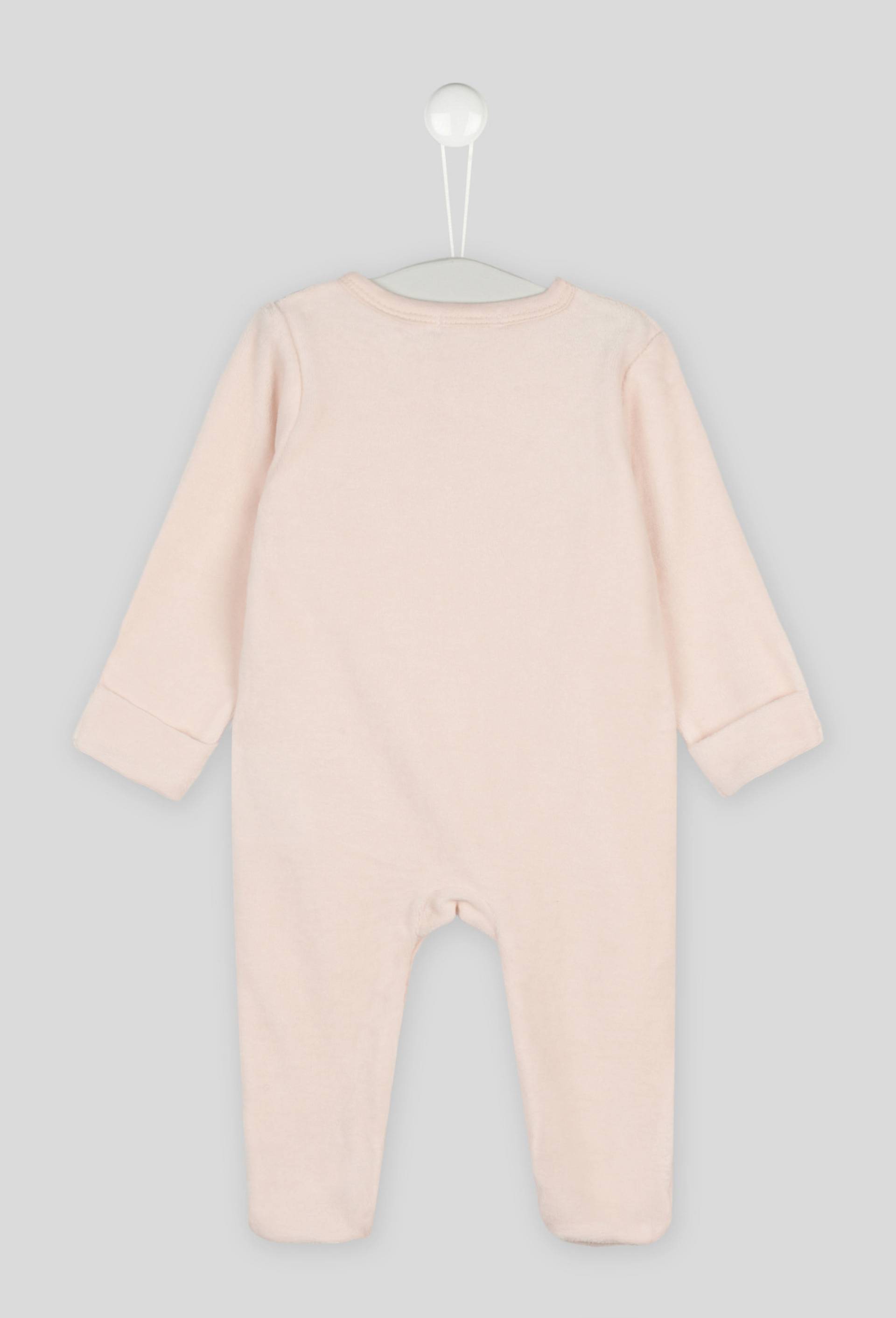 Dors bien en velours en coton BIO GOTS, Rose clair, large image number 1
