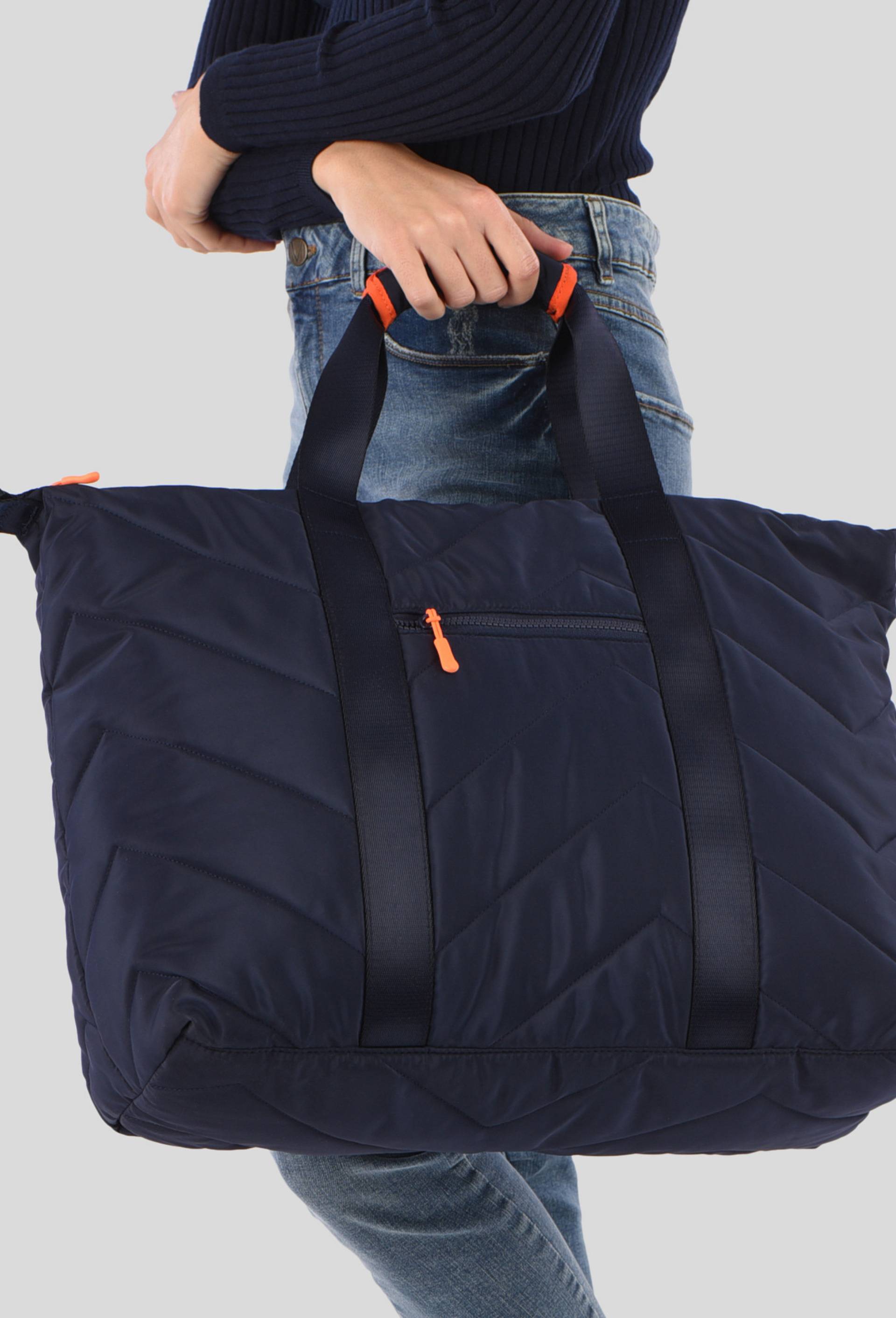 Sac polochon matelassé, Bleu foncé, large image number 1.0