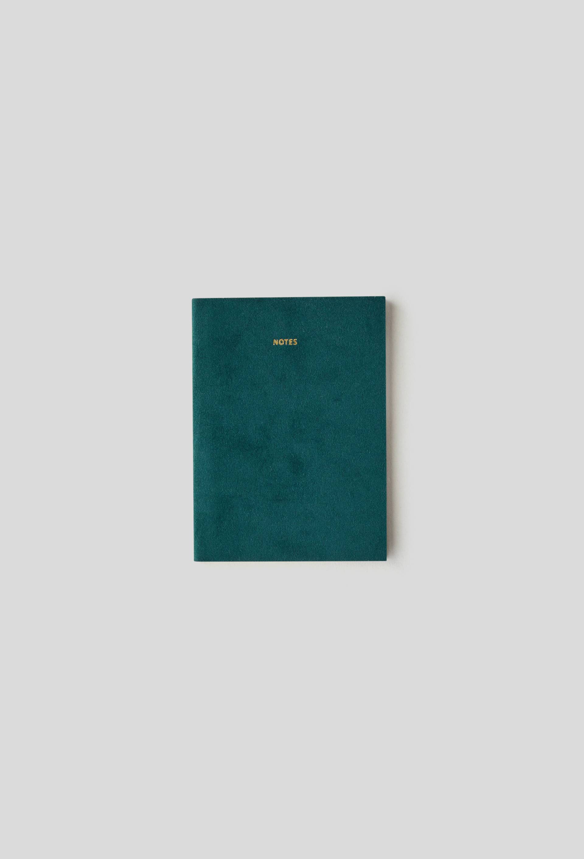 Notebook velours, A6, Vert foncé, large image number 0.0