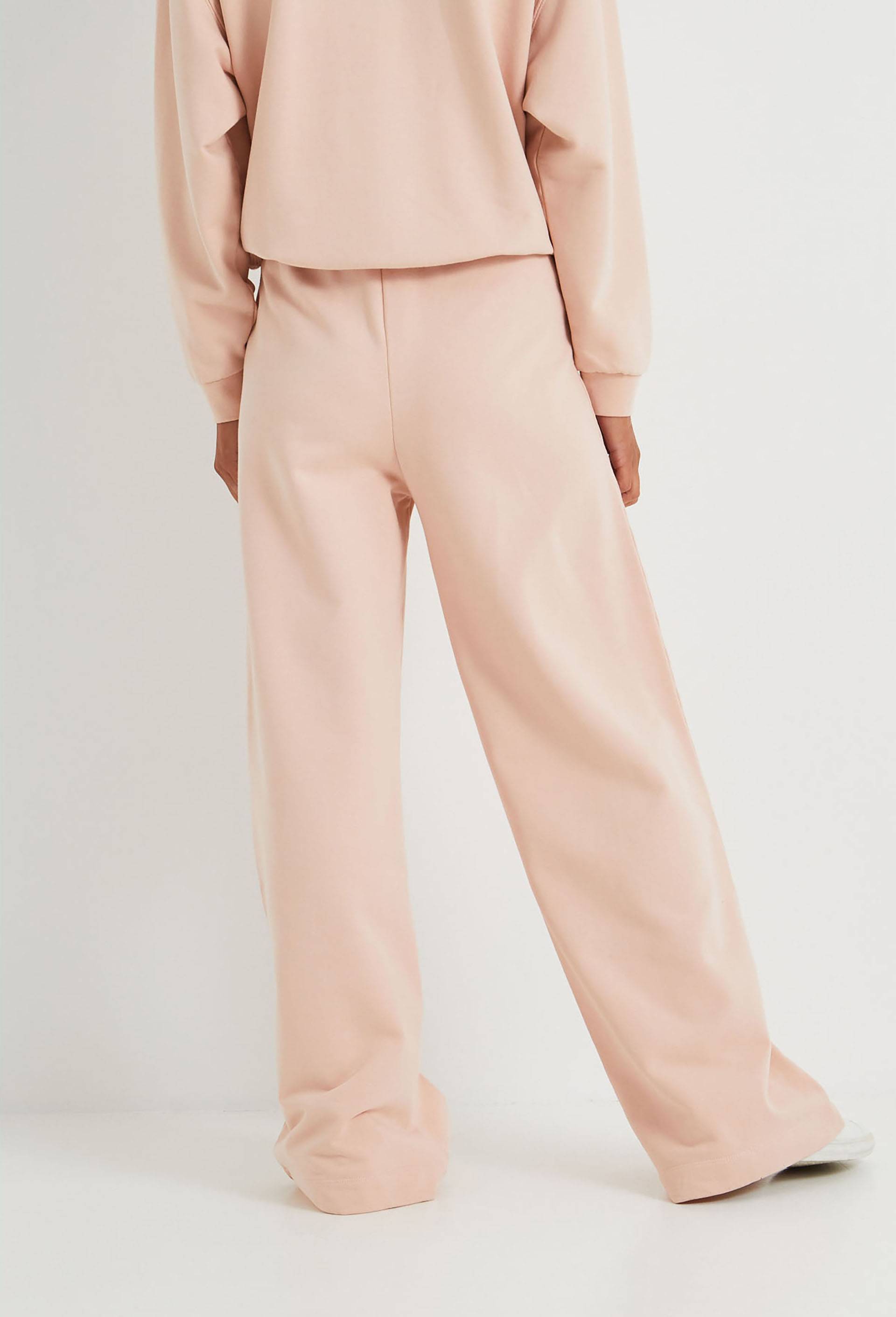 Pantalon large moletonné, Rose, large image number 1