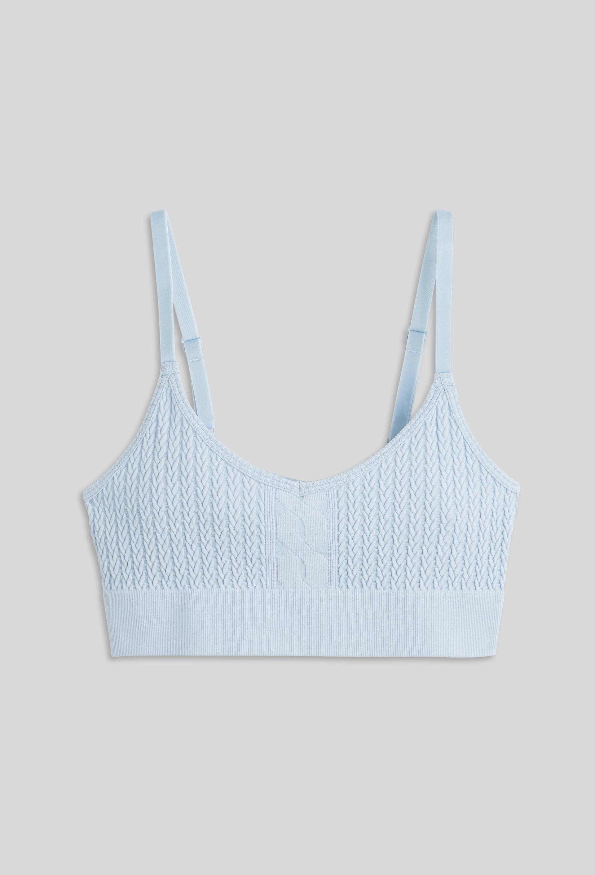 Brassière sans couture MEGHAN, Bleu, large image number 2