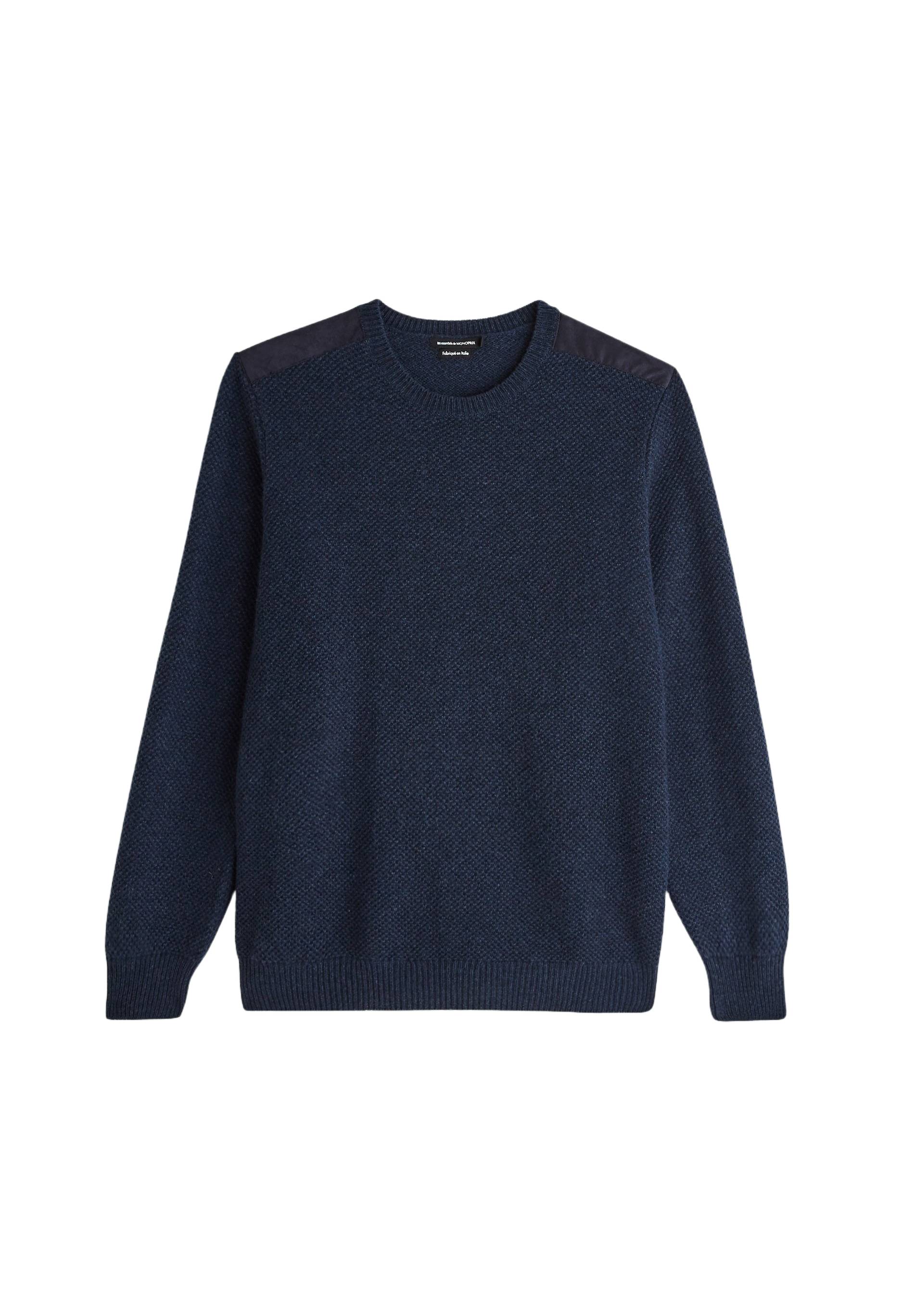 Pull en laine et cachemire, Bleu, large image number 5