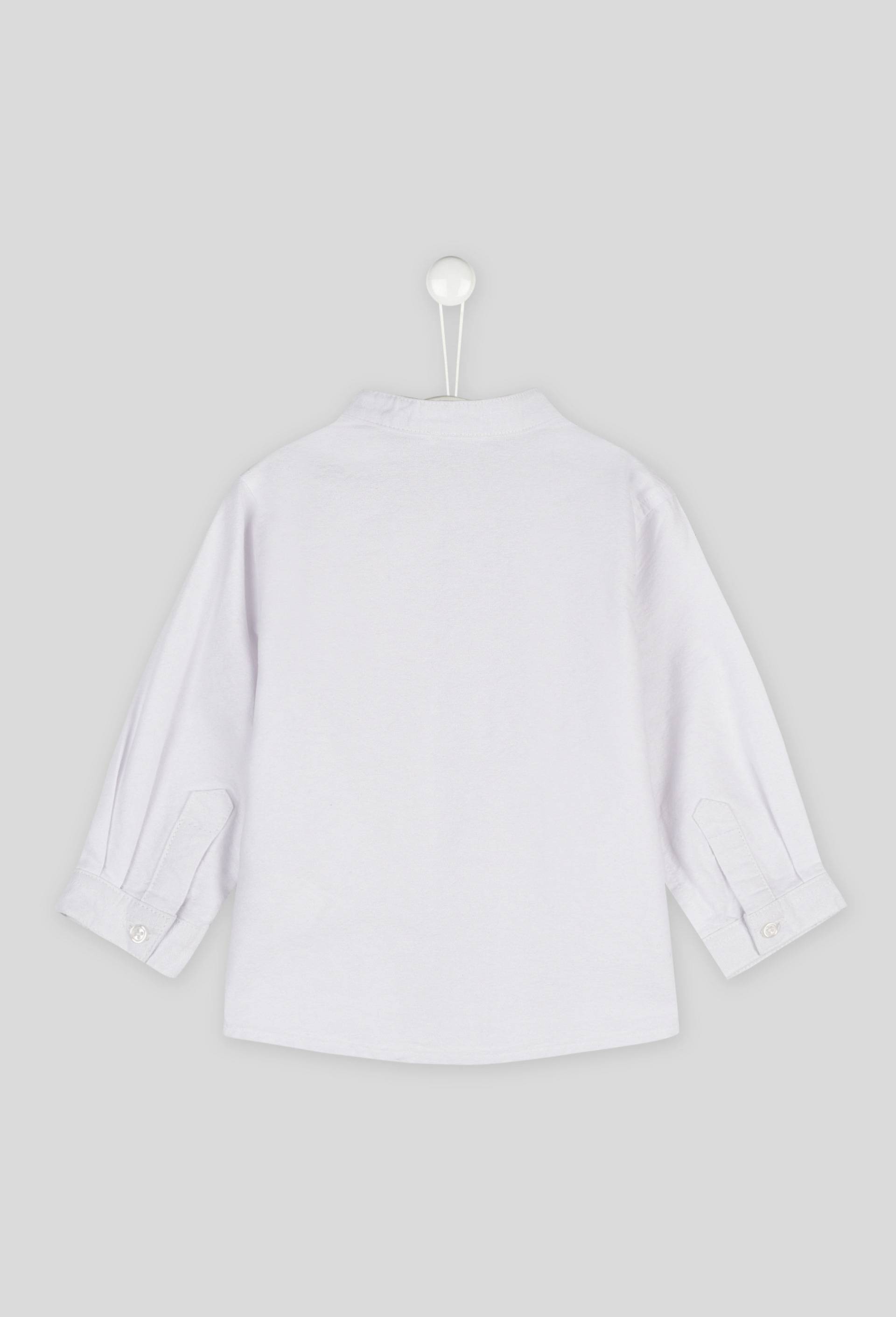 Chemise col mao avec poche, Blanc, large image number 1