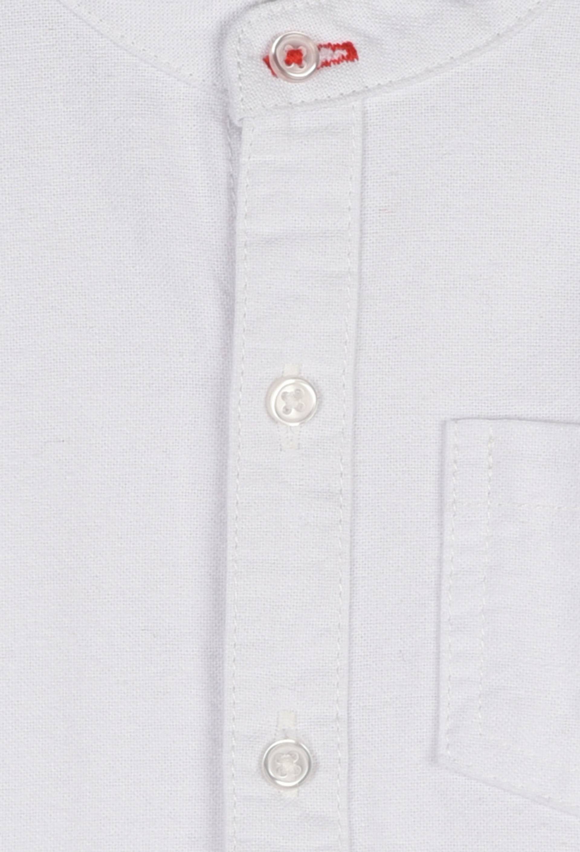 Chemise col mao avec poche, Blanc, large image number 2