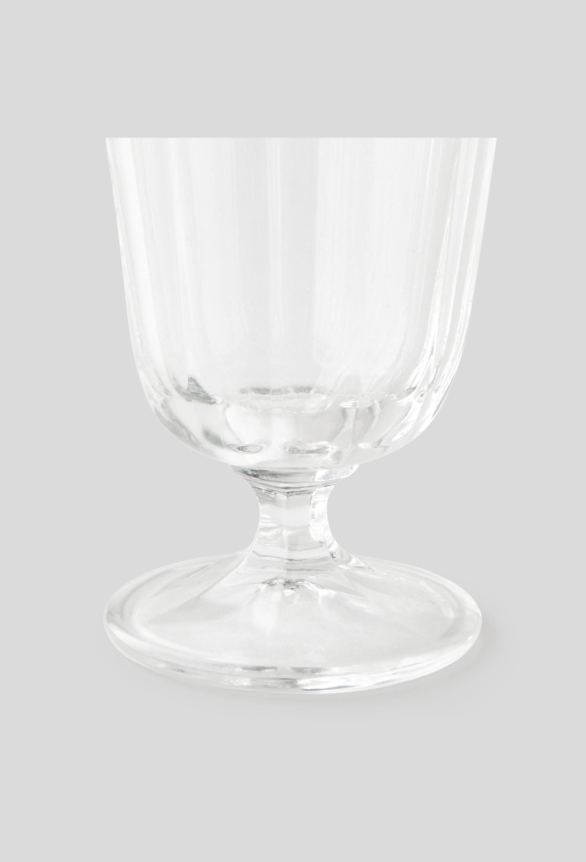 Verre à vin 19cl, finition facettée, Blanc, large image number 1