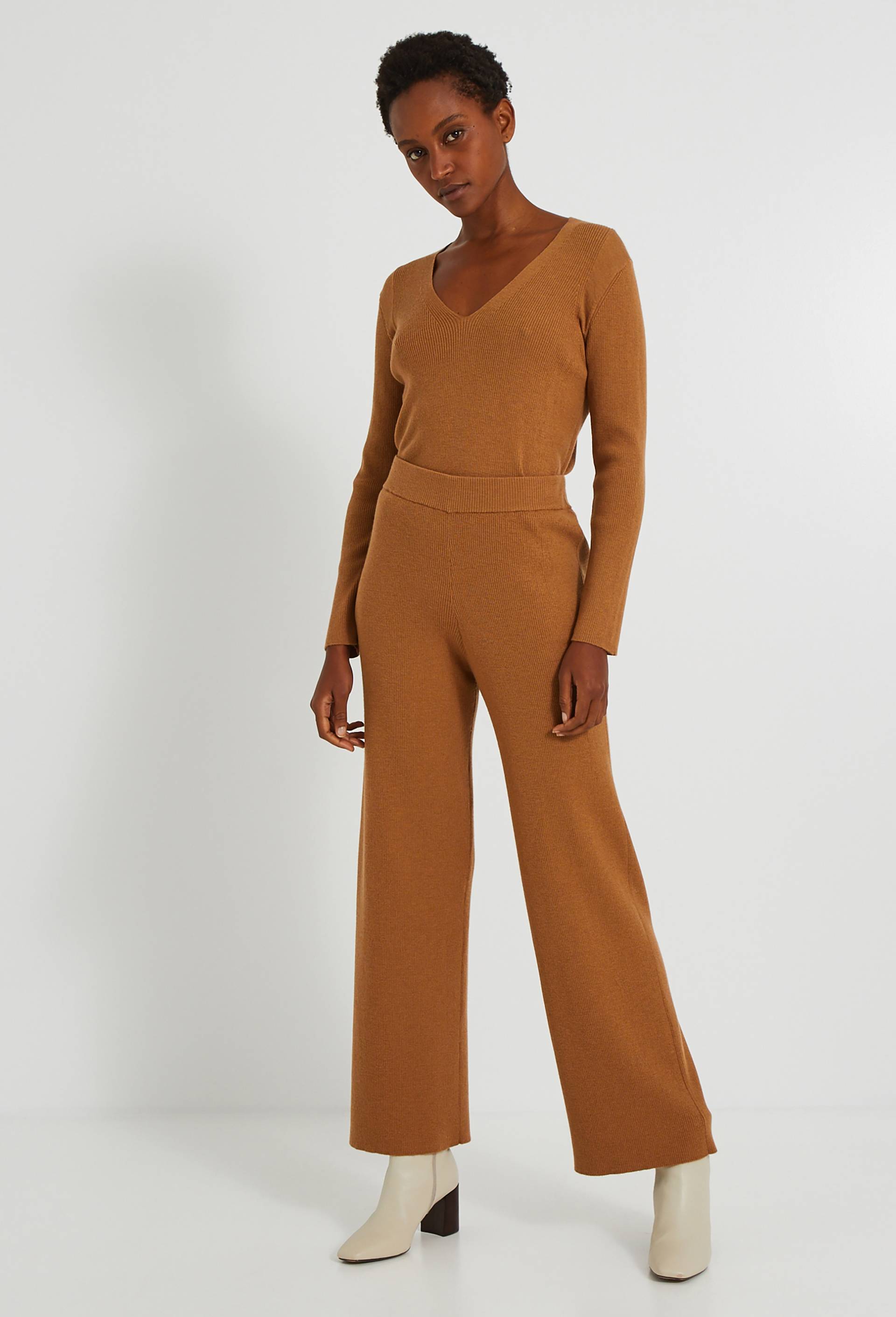 Pantalon en maille, Beige, large image number 0
