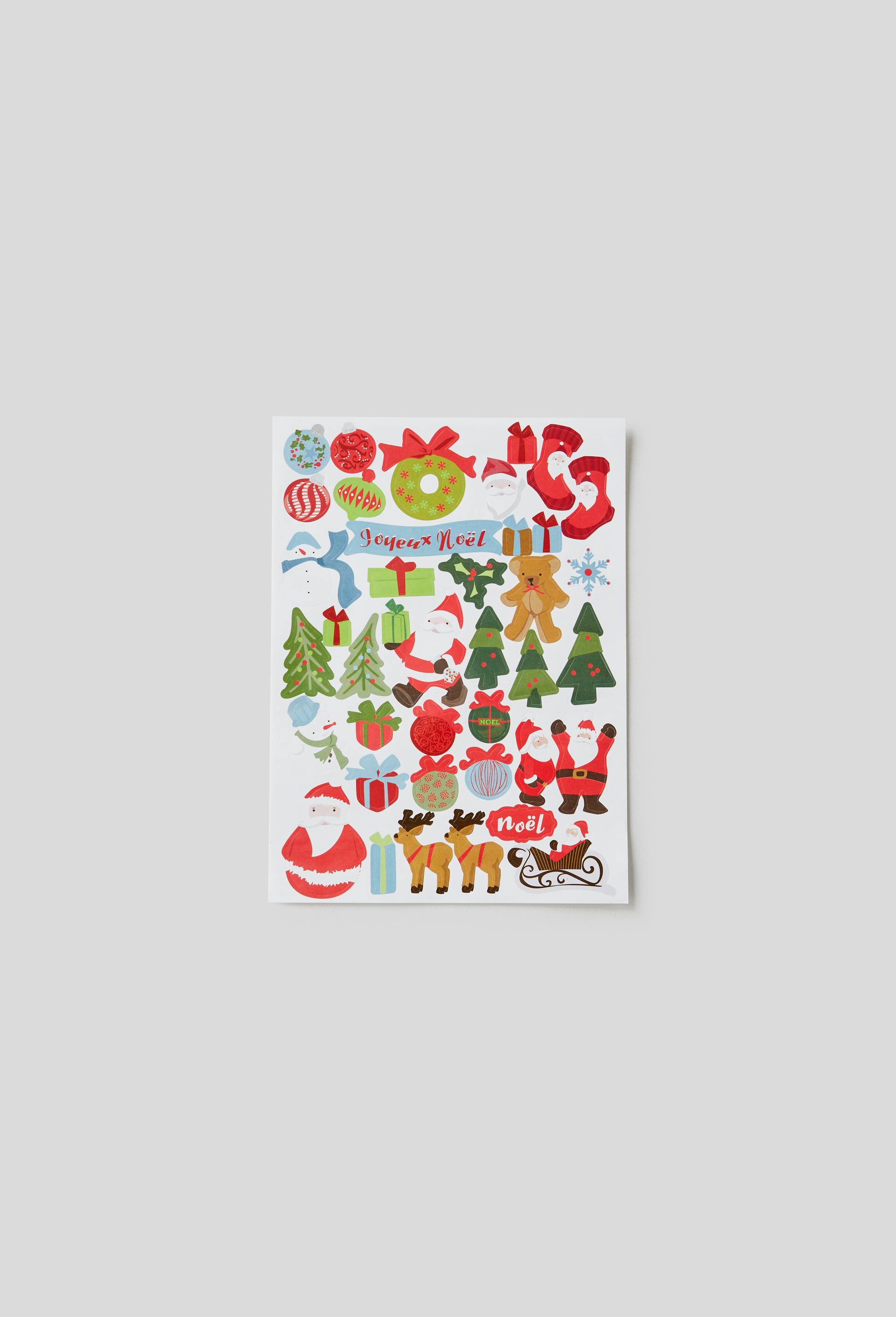 60 Stickers de Noël, Blanc, large image number 0