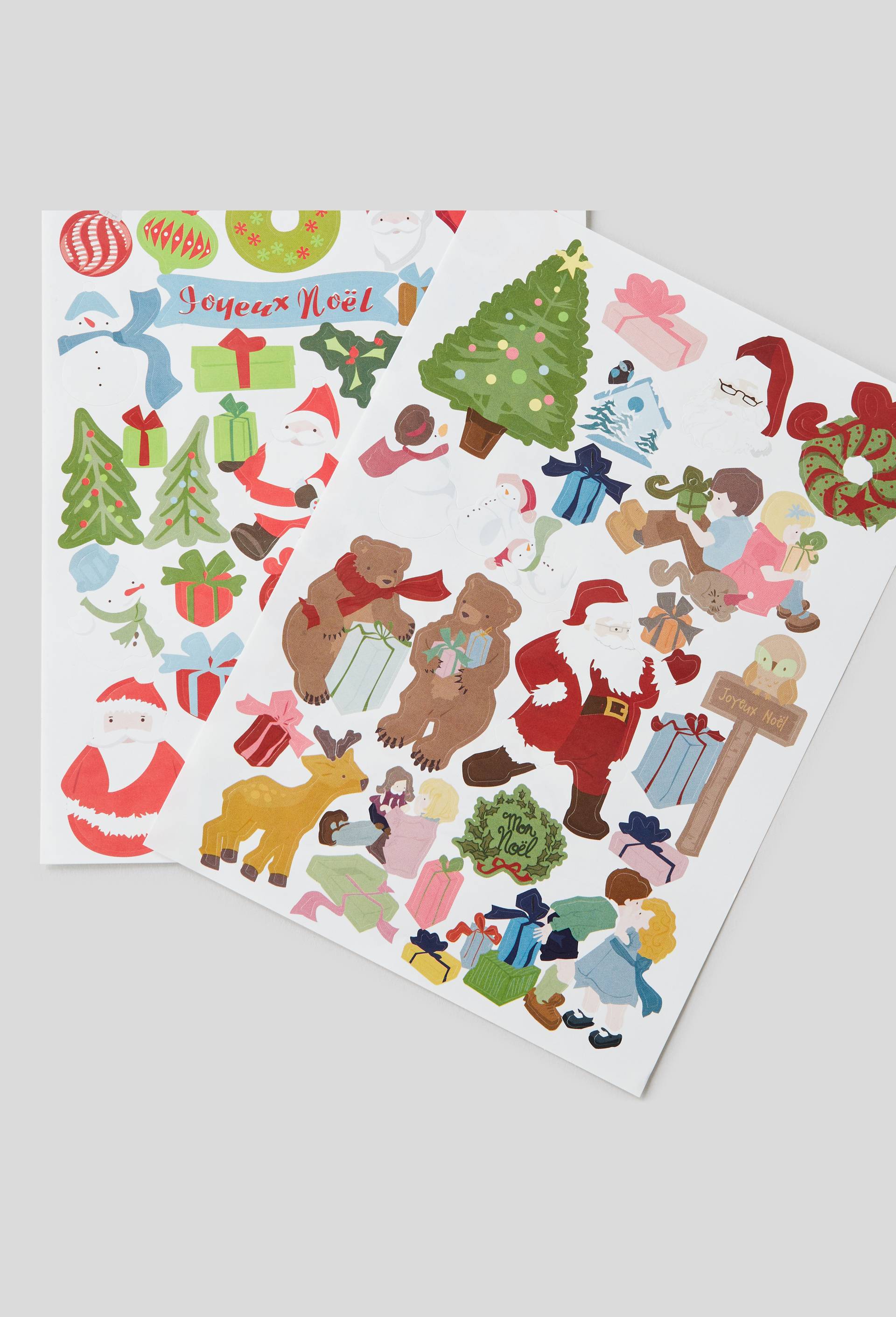 60 Stickers de Noël, Blanc, large image number 1