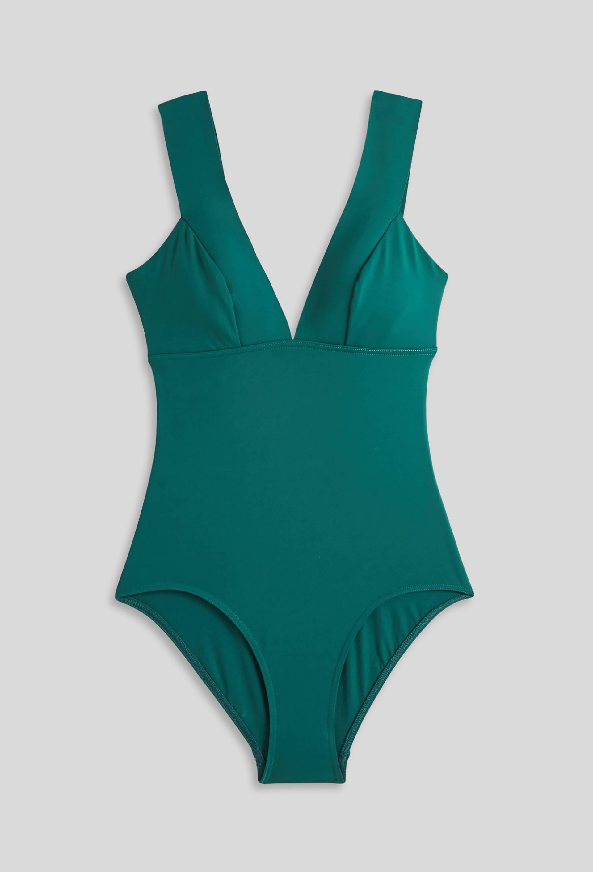 Maillot de bain 1 pièce MAYA certifié OEKOTEX, Vert foncé, large image number 2