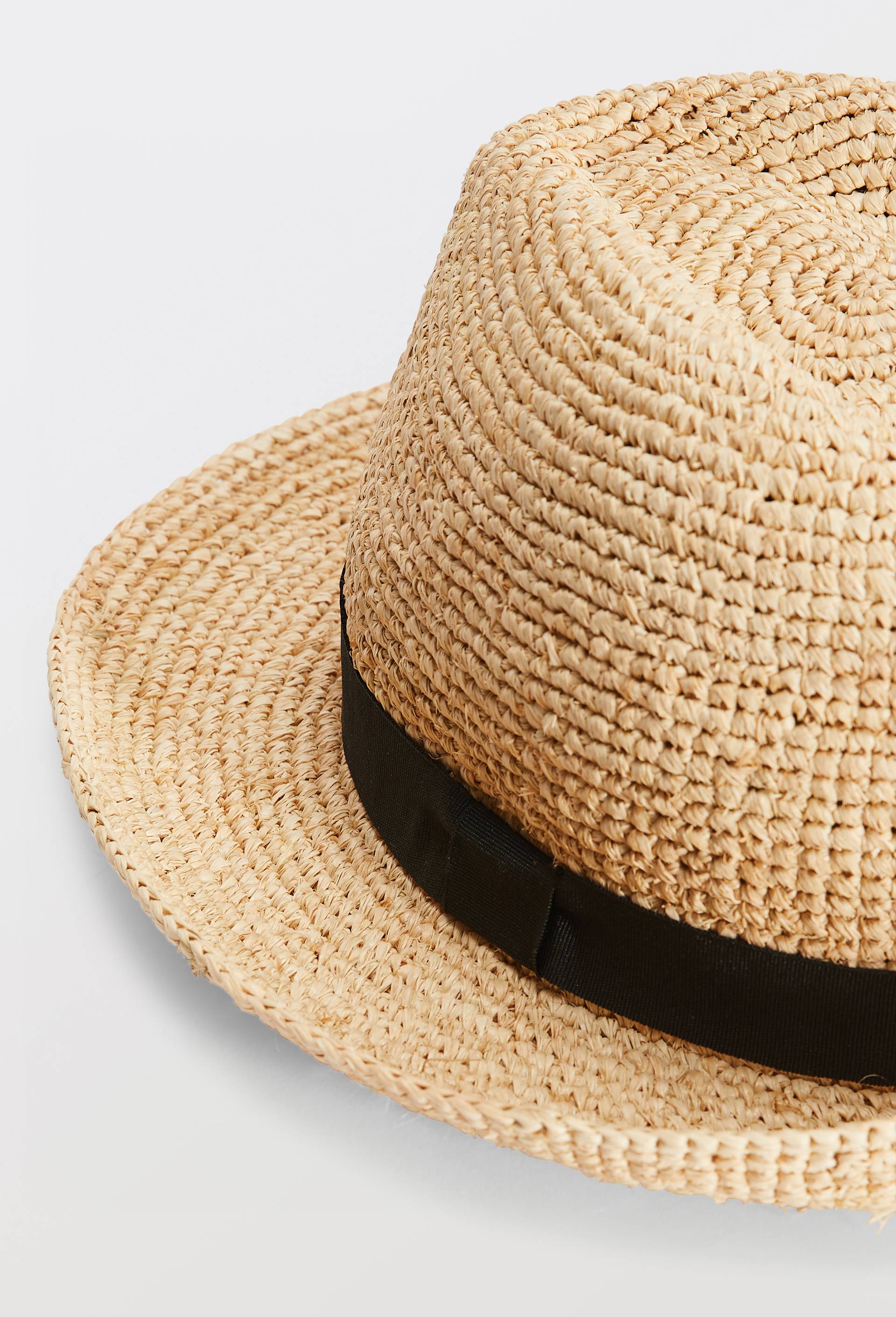 Chapeau en raphia, Beige clair, large image number 1