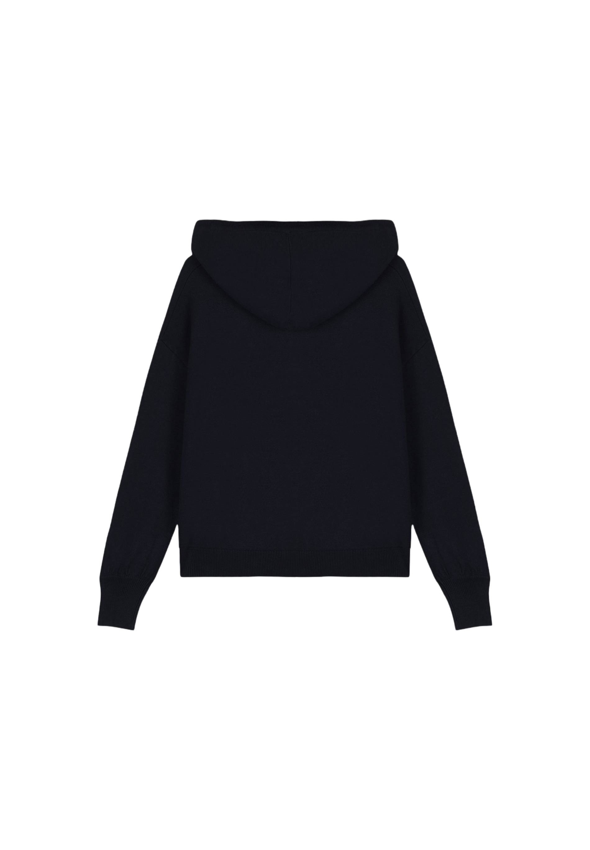 Cardigan zipp&eacute; &agrave; capuche, Bleu fonc&eacute;, large image number 4