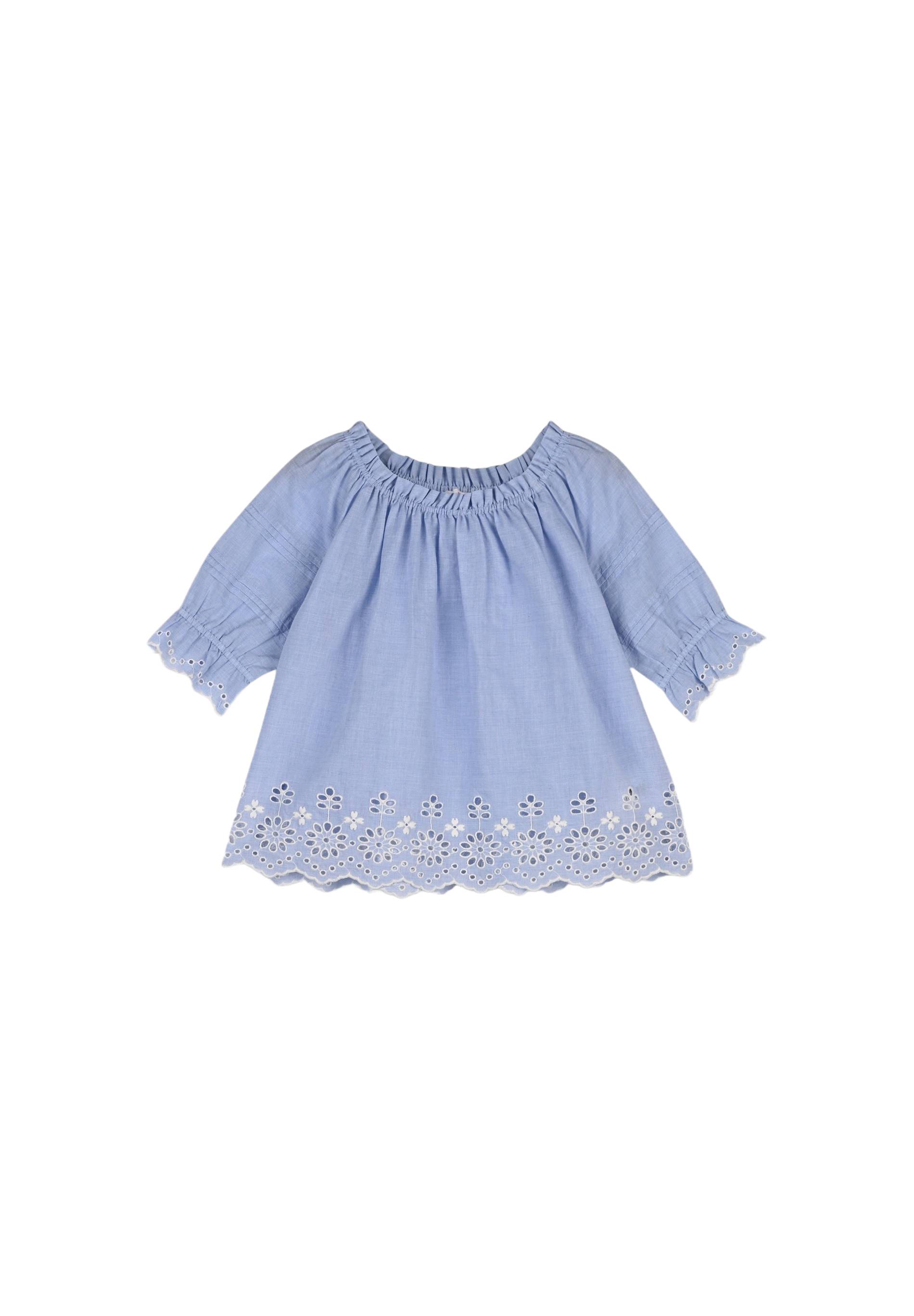 Blouse en coton, Bleu foncé, large image number 3