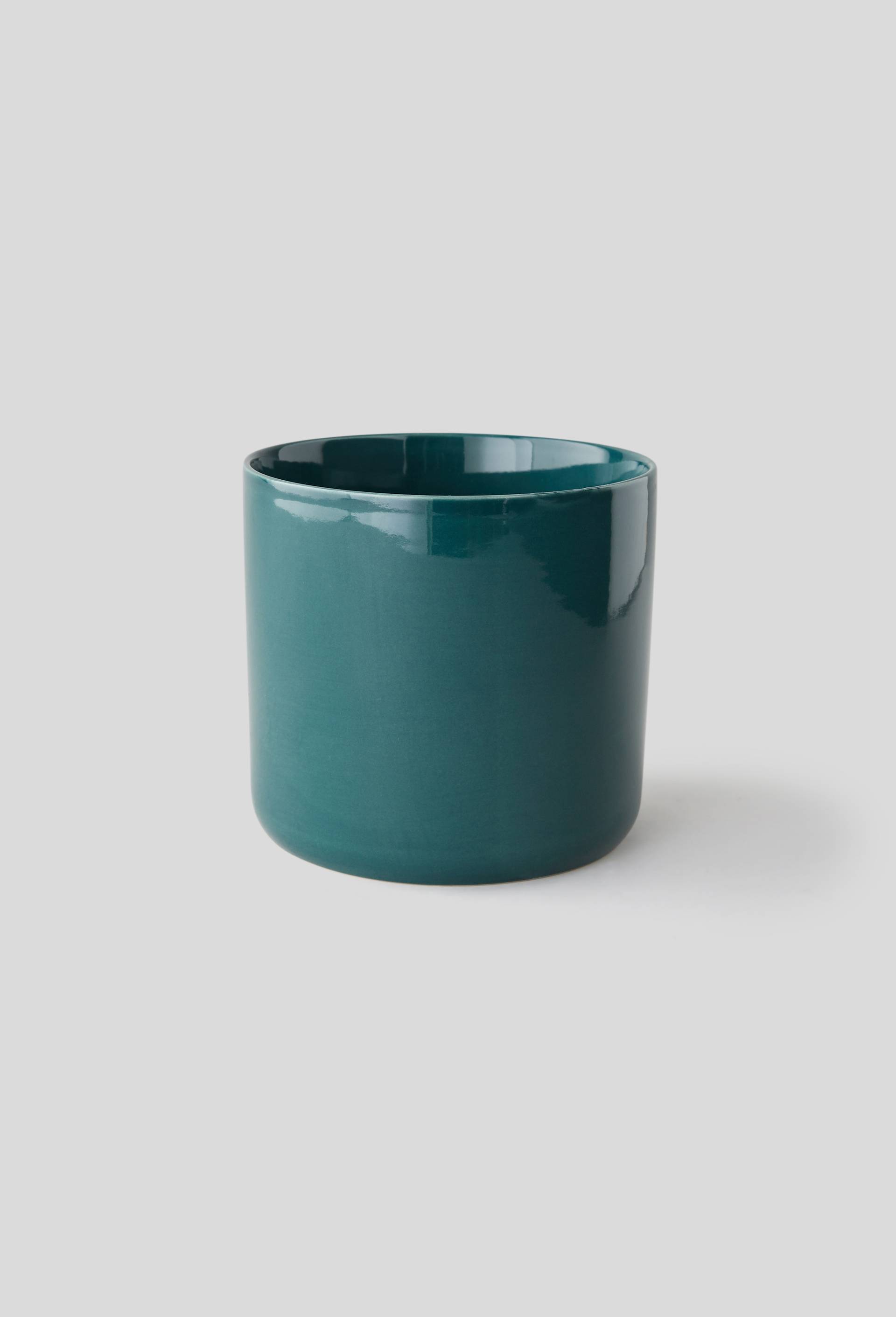 Cache pot en céramique, Vert, large image number 0