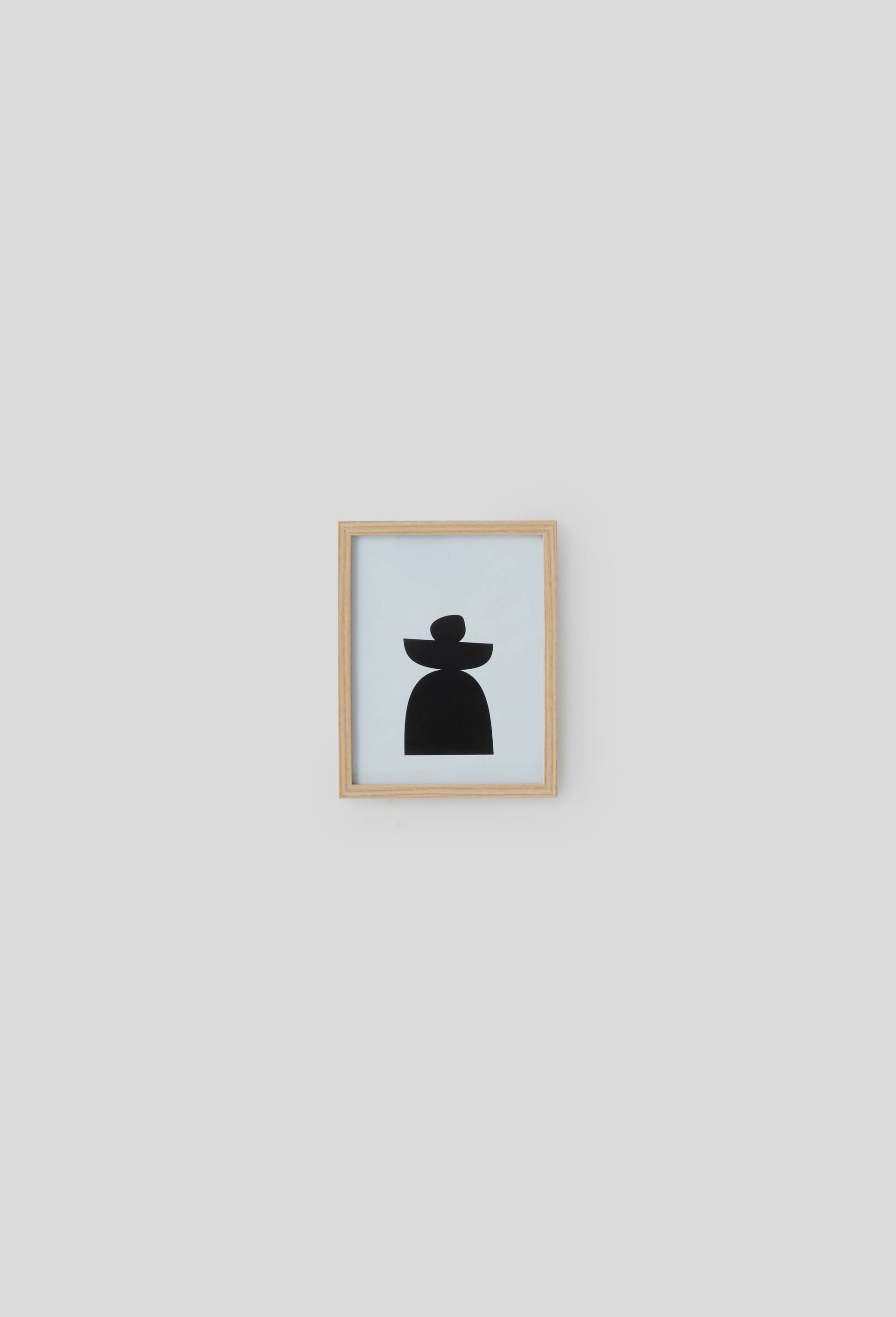 Cadre en bois avec affiche, Beige clair, large image number 0