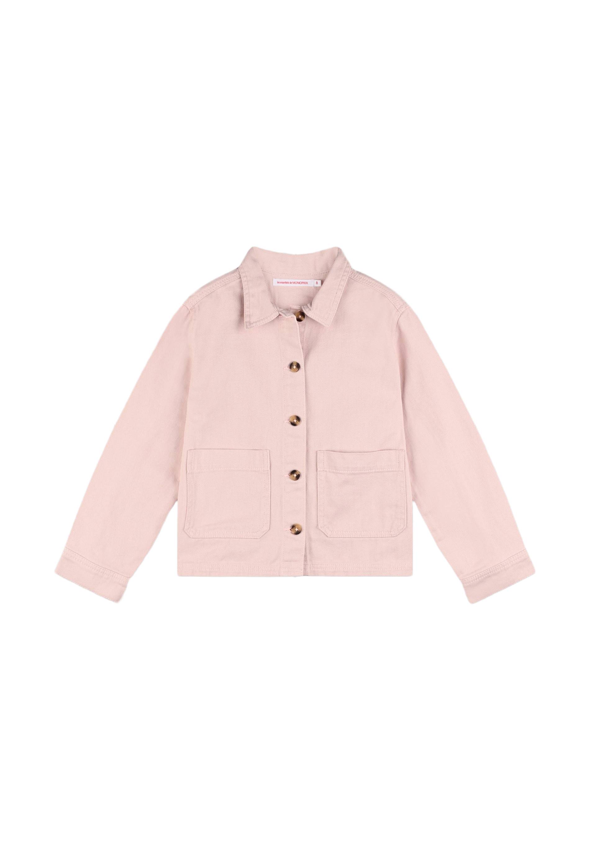 Veste en coton twill, certifié OEKO-TEX, Rose clair, large image number 3
