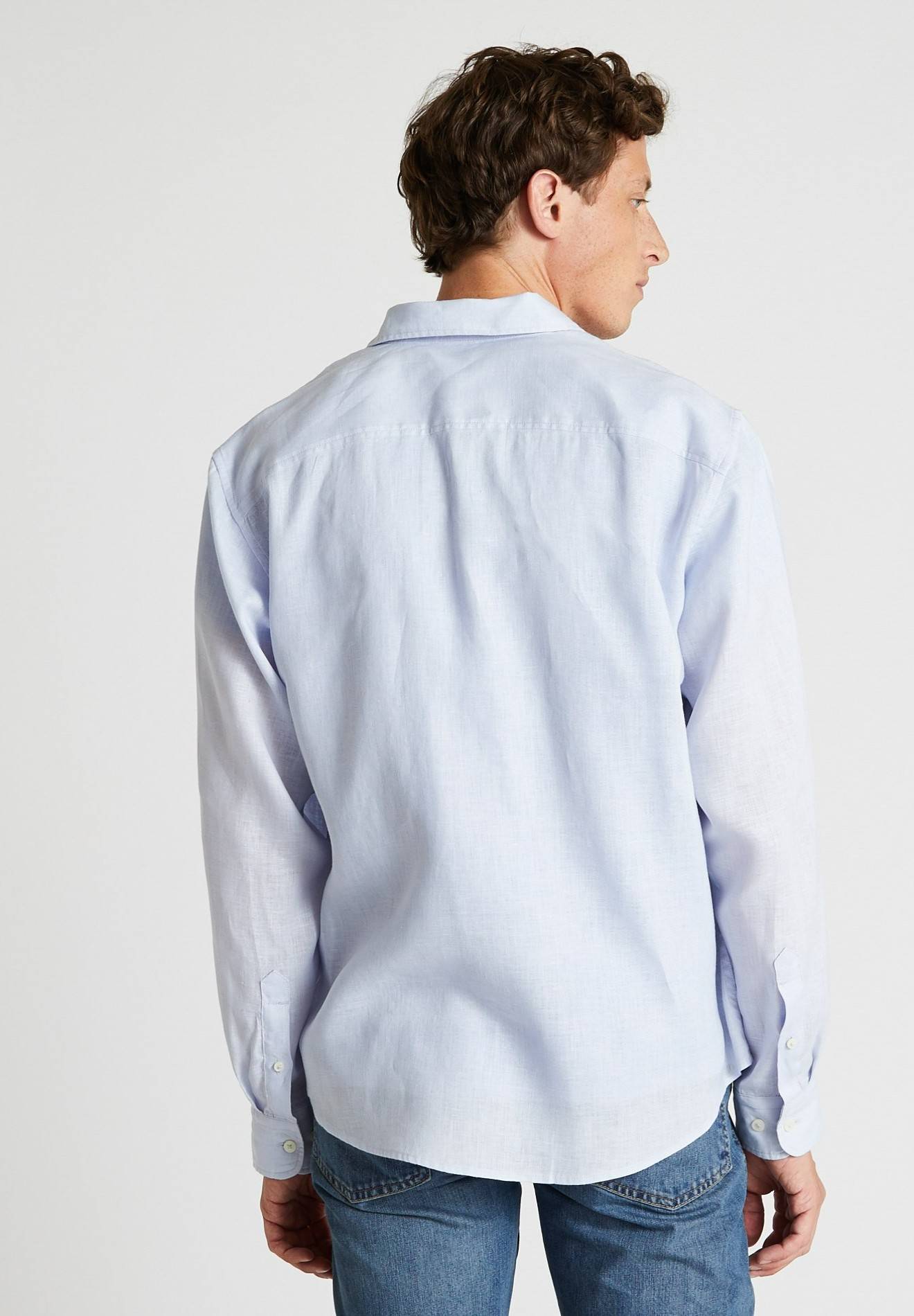 Chemise manches longues en lin, Bleu clair, large image number 5