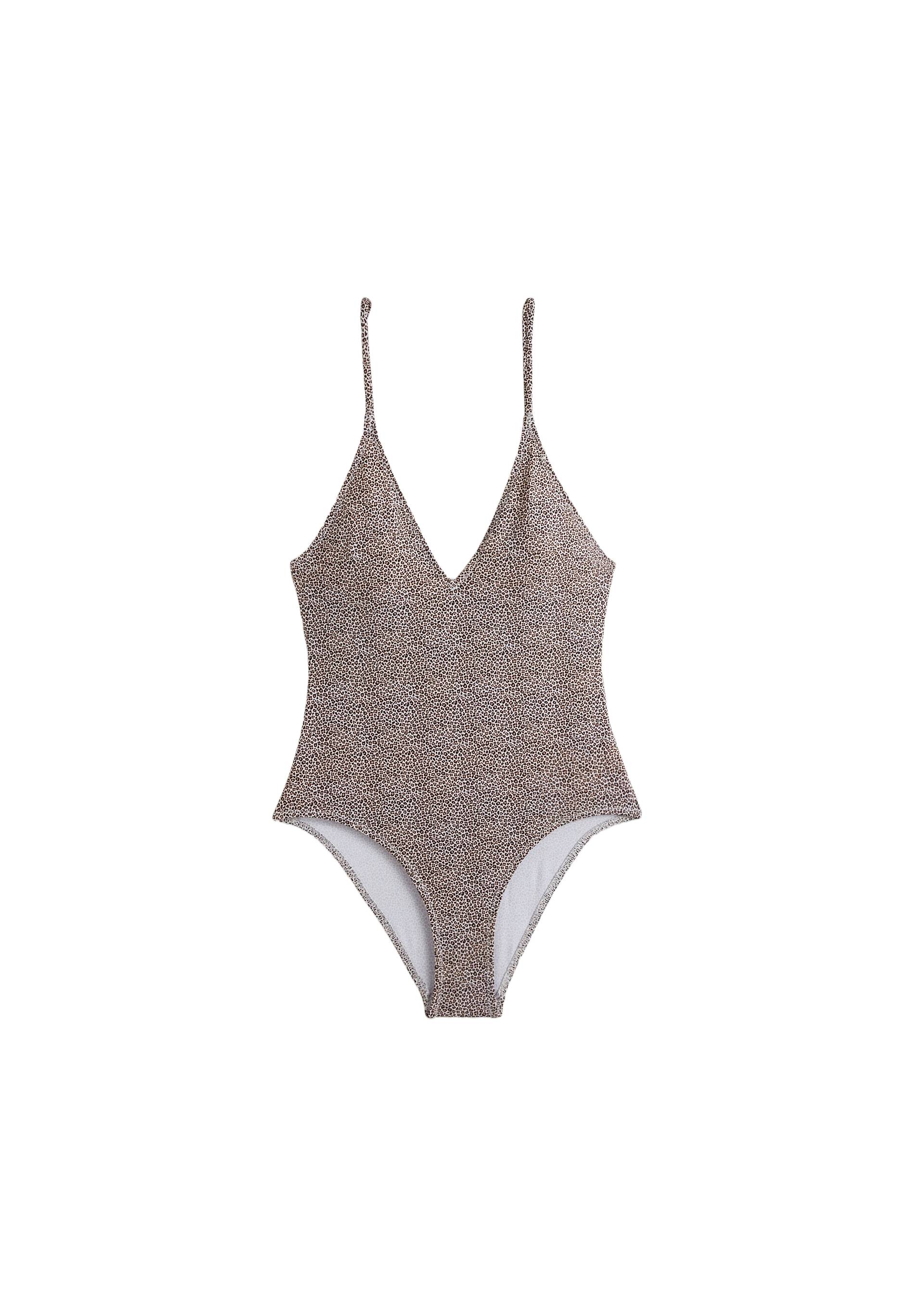 Maillot de bain 1 pièce, Oeko-Tex, Beige, large image number 6