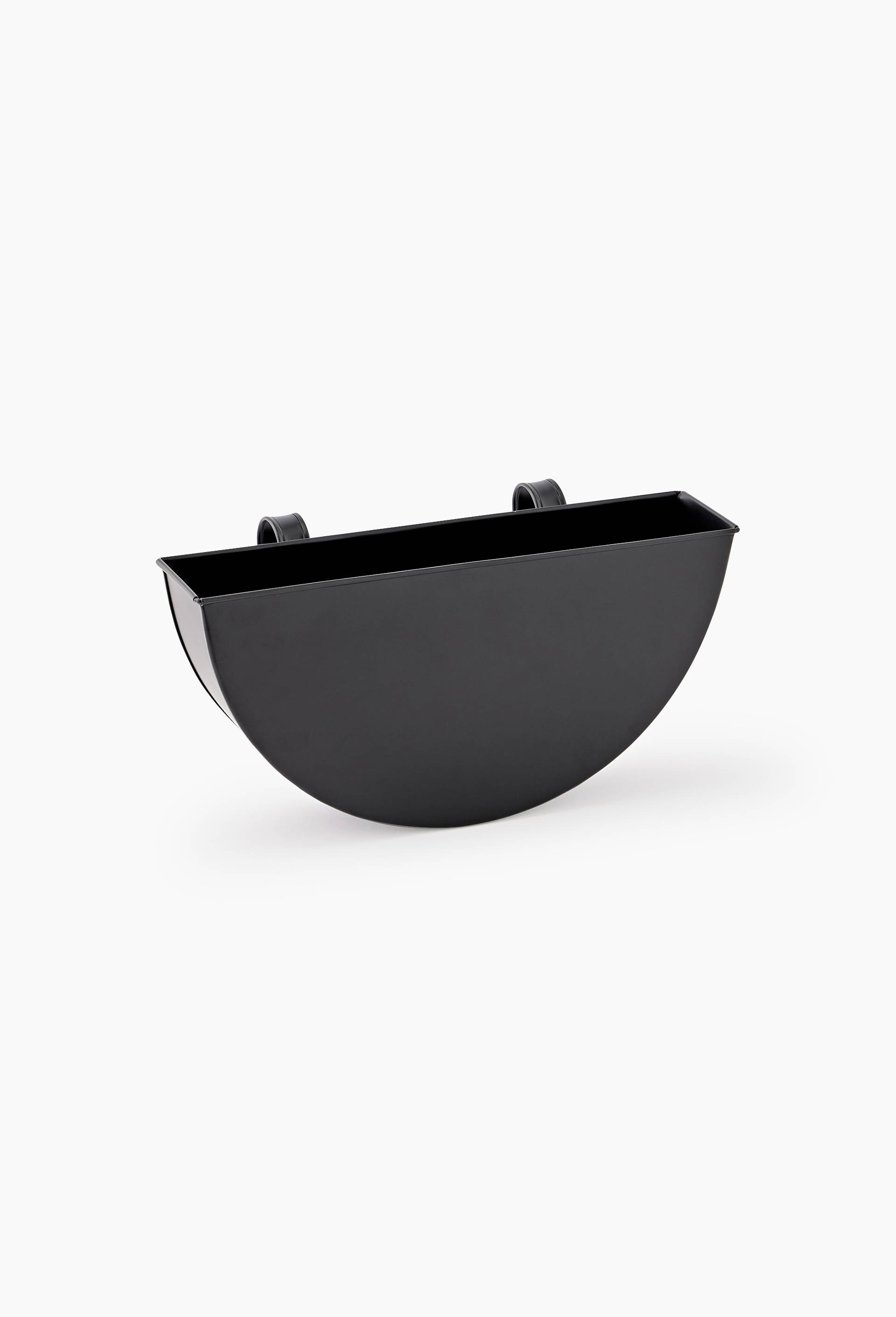 Jardinière demi-lune, taille L 40x20x20cm ,en métal et taille M , 35*18*13 cm , en métal, Noir, large image number 0.0