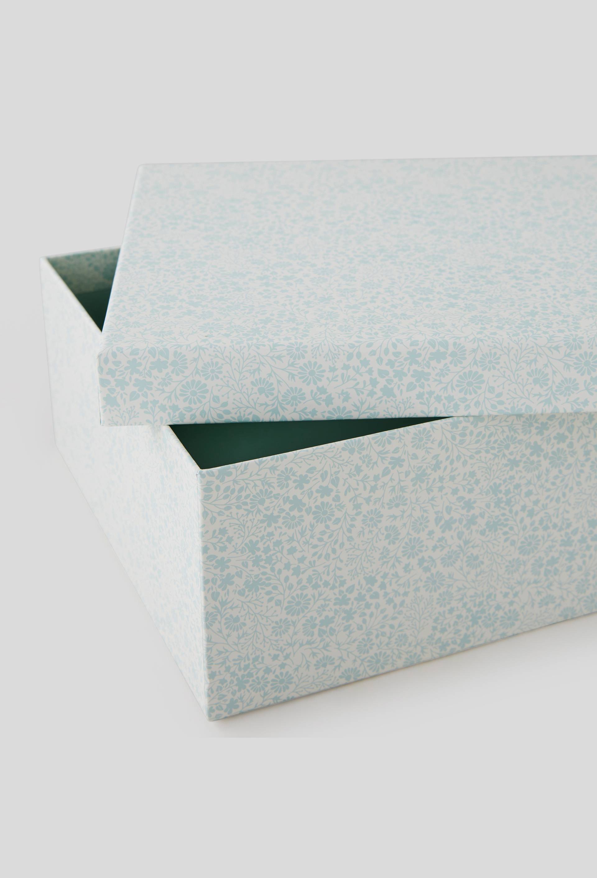 Boîte de rangement A4, 32,5 x 24 x 11 cm, carton, Vert foncé, large image number 1.0