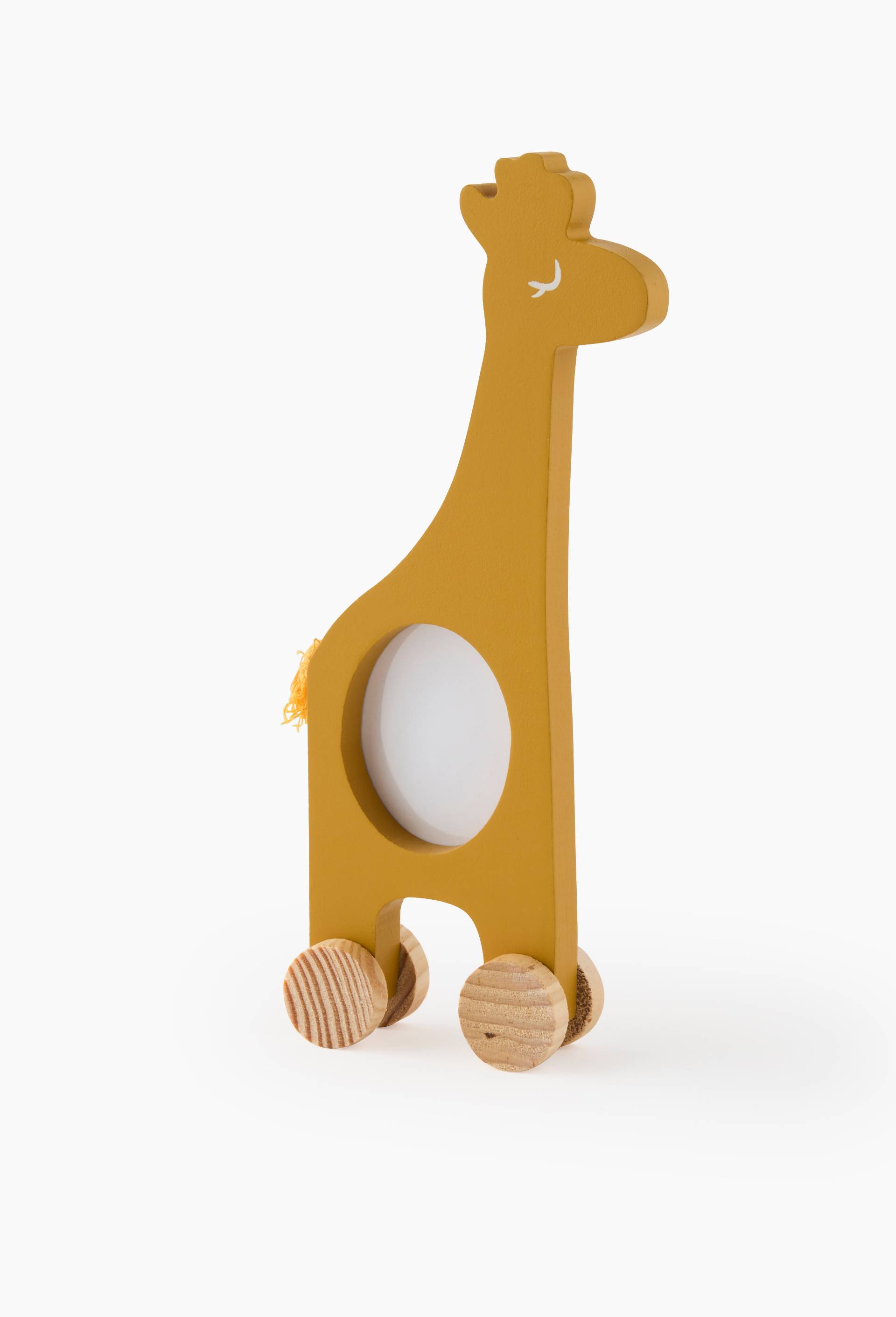 Cadre photo forme animal girafe, 13,5 x 3,5 x 26cm, en MDF, Jaune, large image number 0