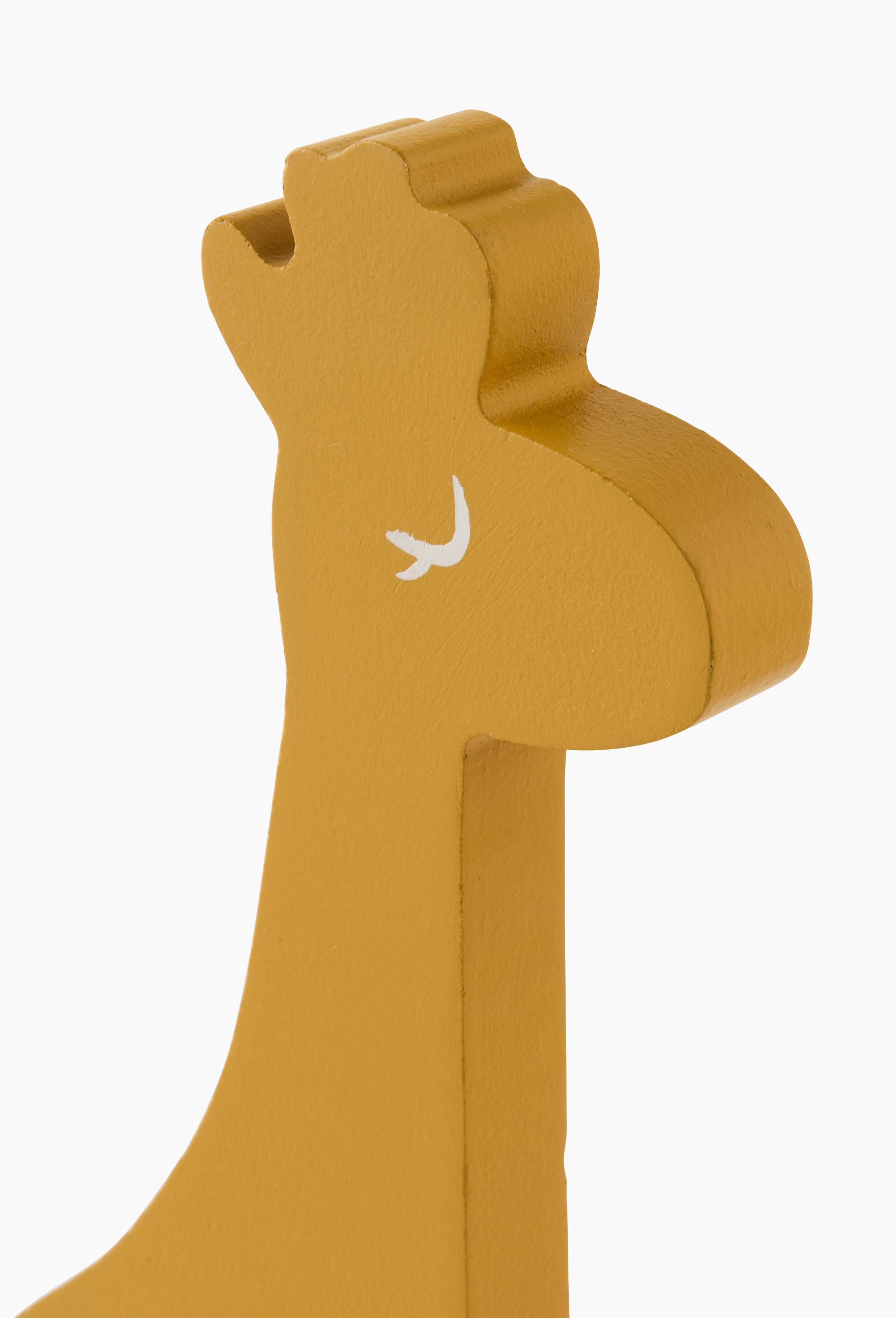 Cadre photo forme animal girafe, 13,5 x 3,5 x 26cm, en MDF, Jaune, large image number 1