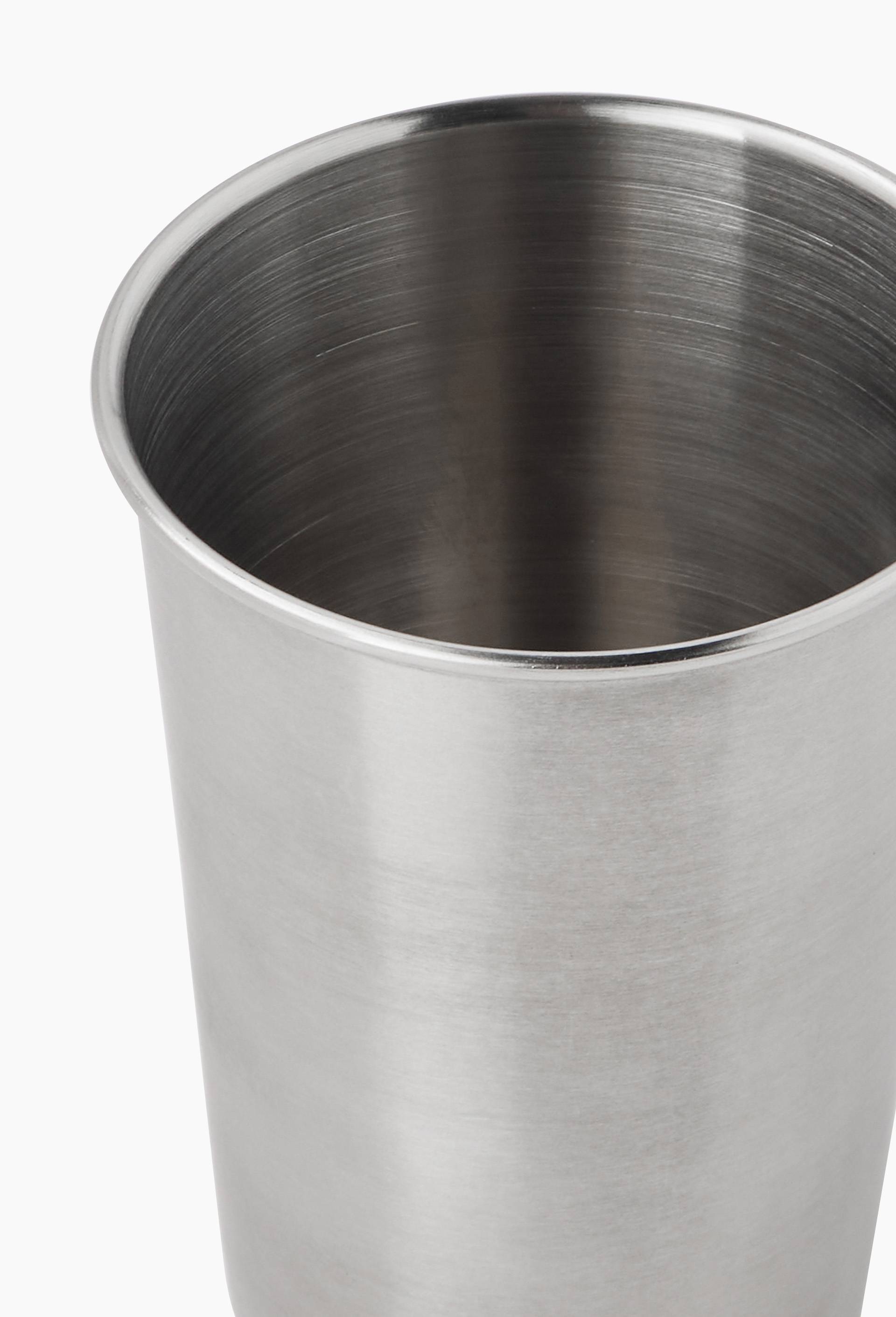 Gobelet finition m&eacute;tal bross&eacute;, 38cl, Argent, large image number 1