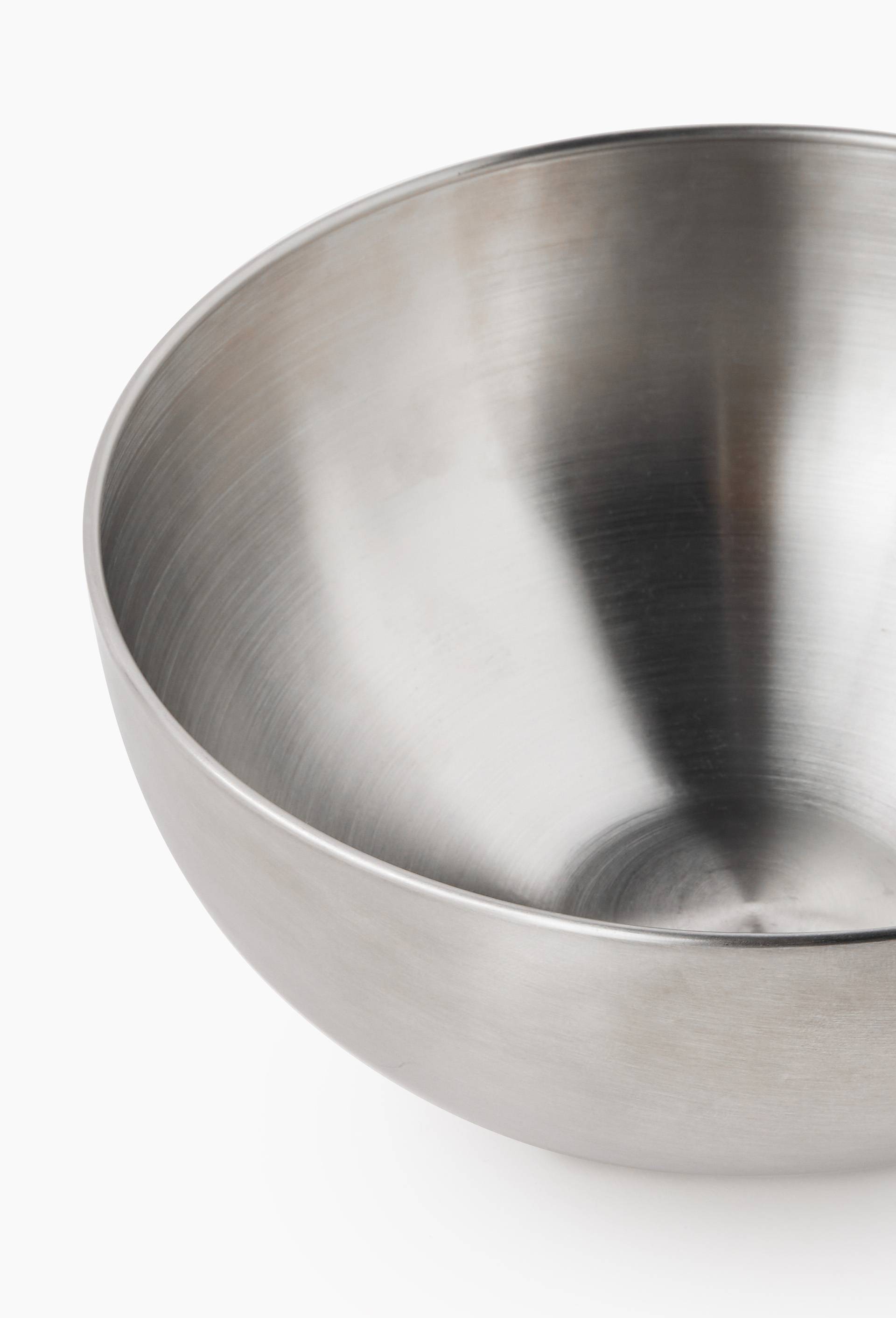 Saladier finition m&eacute;tal bross&eacute;, 20cm, Argent, large image number 1