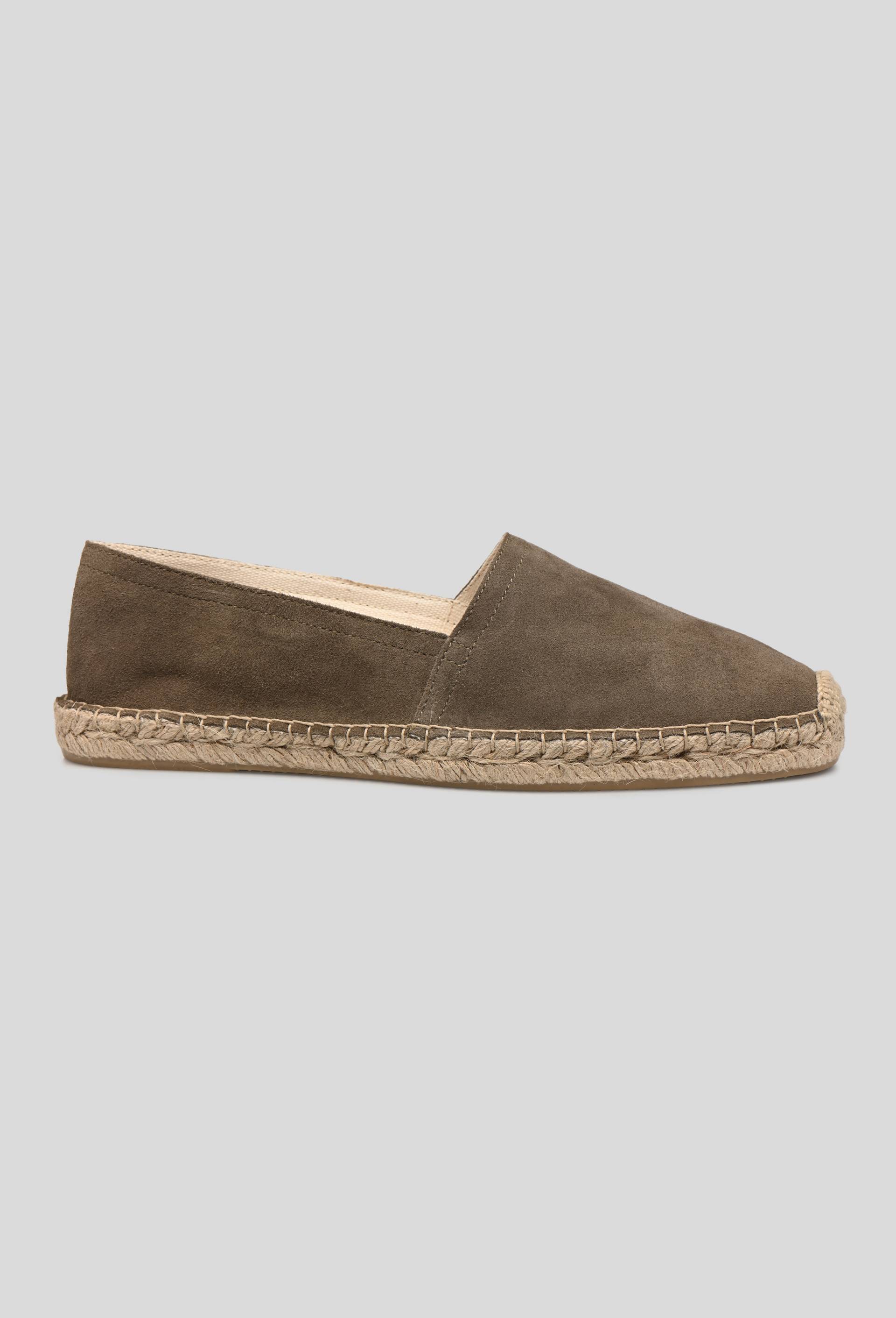 Espadrilles, cro&ucirc;te de cuir responsable, Vert fonc&eacute;, large image number 0