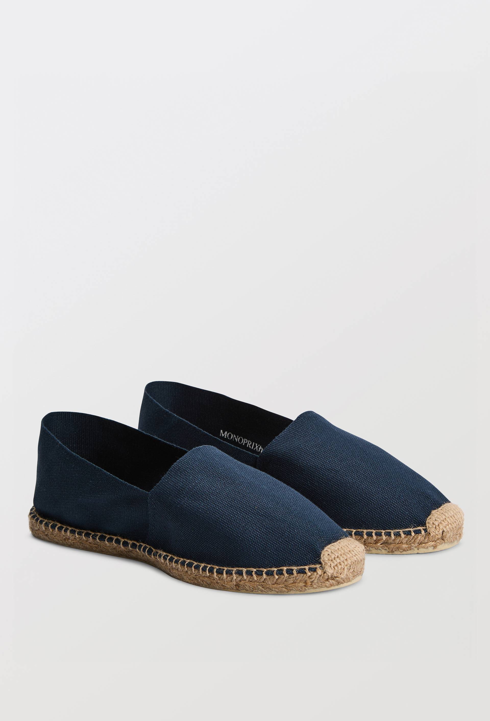 Espadrilles en toile, Bleu fonc&eacute;, swatch image
