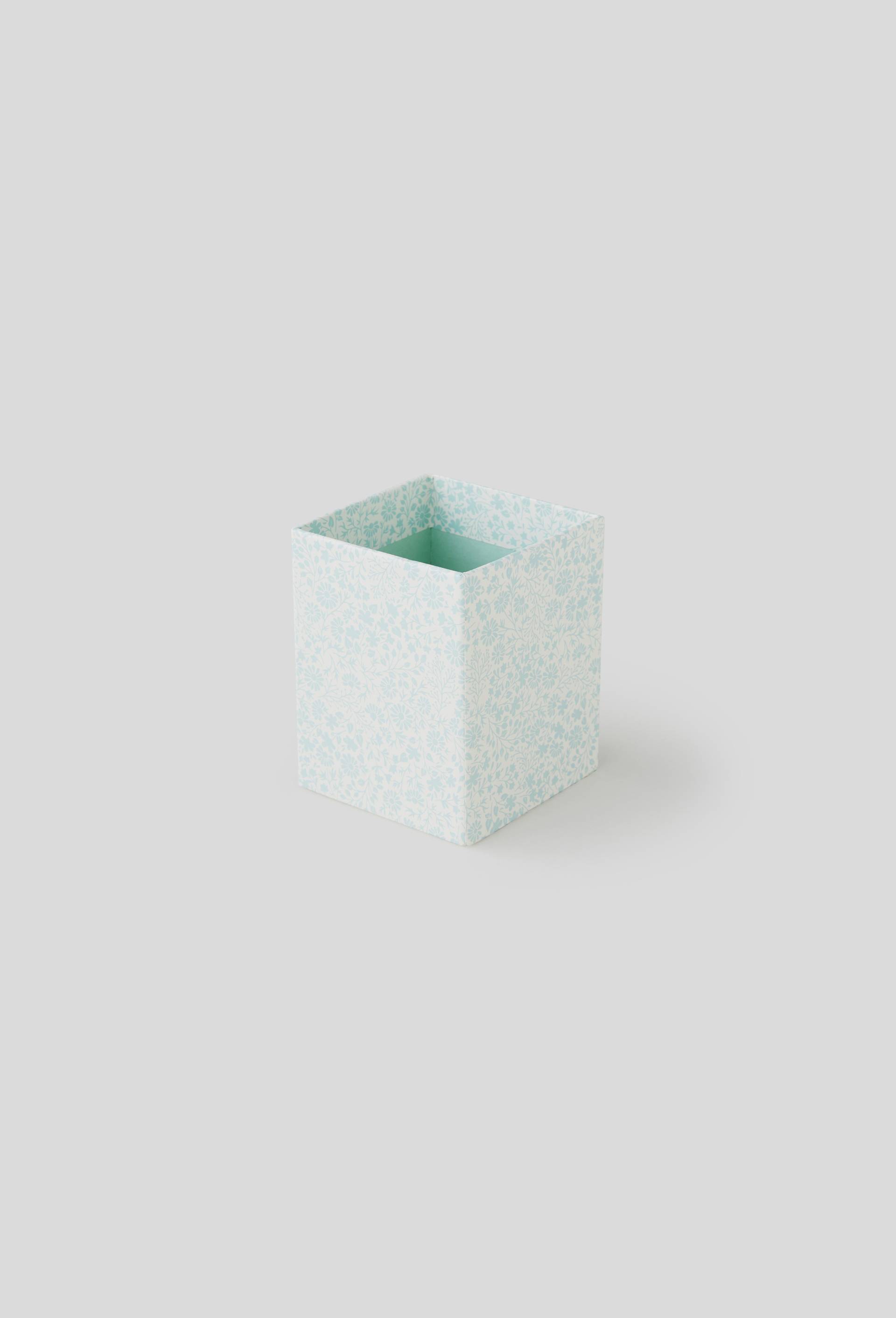 Pot à crayon, 8 x 7 cm, carton, Vert foncé, large image number 0