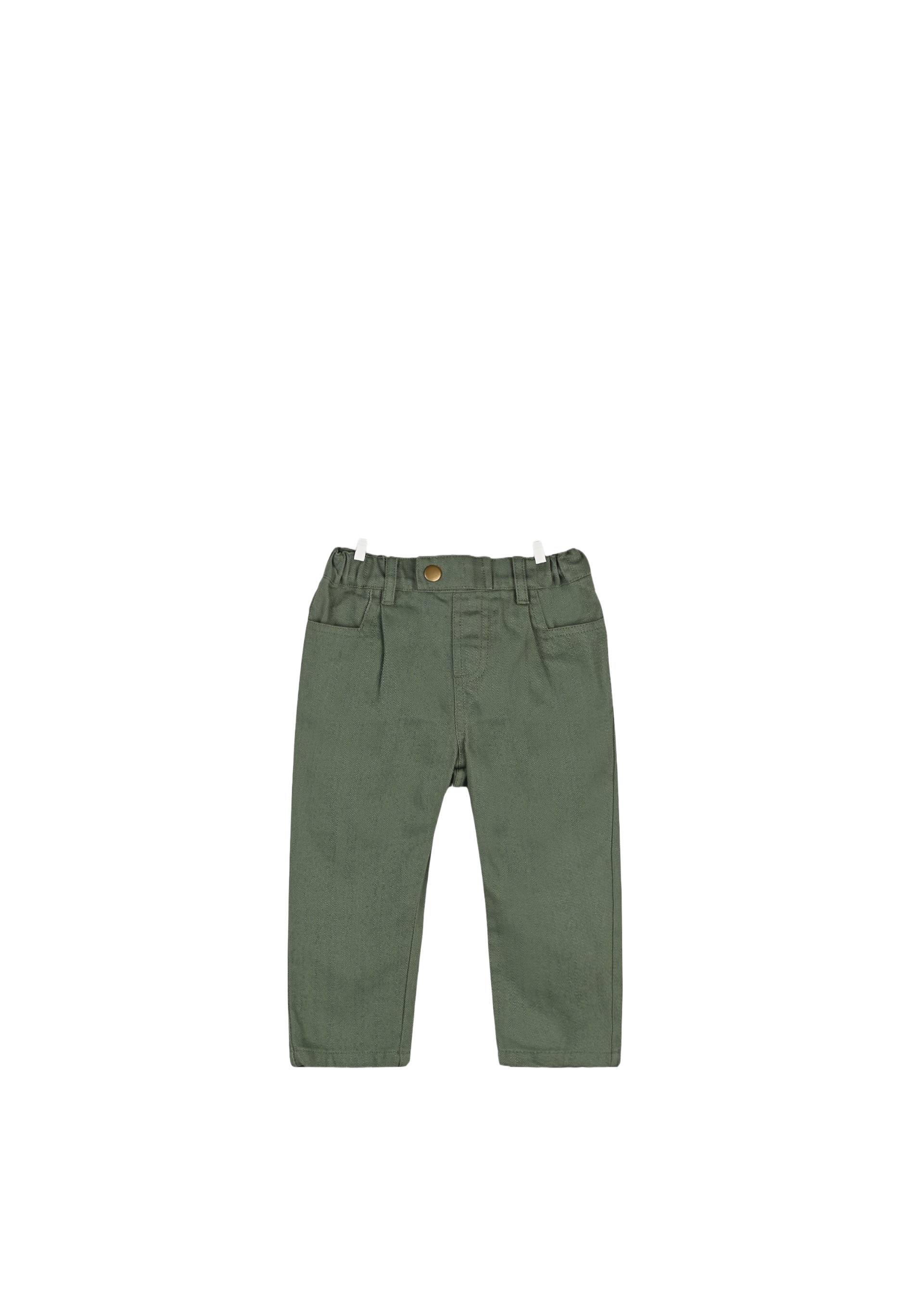Pantalon uni, Vert, large image number 3