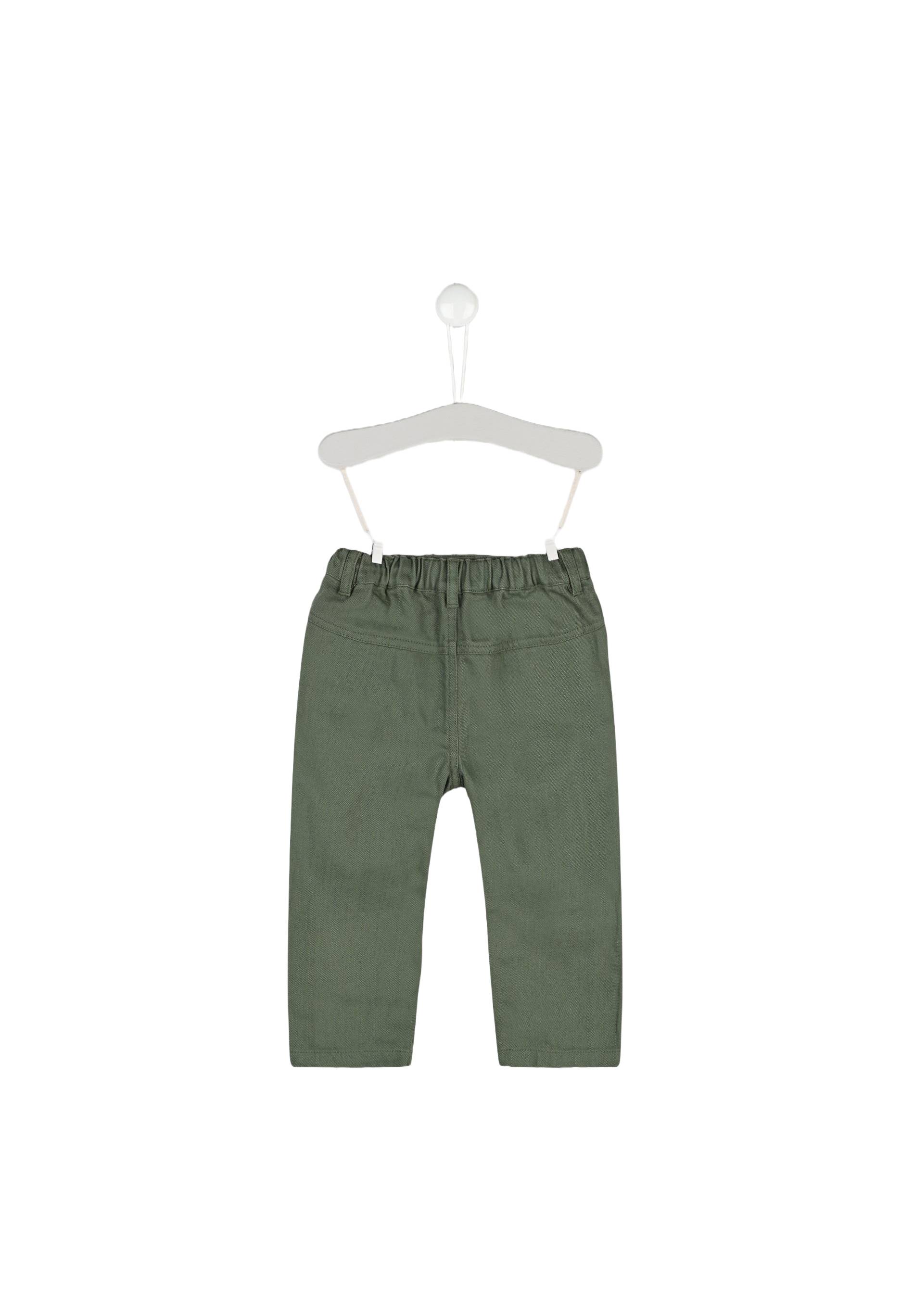 Pantalon uni, Vert, large image number 4