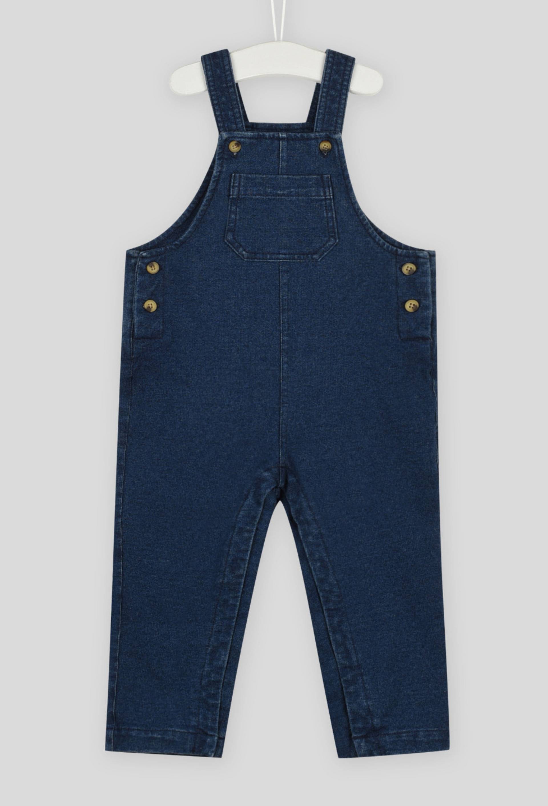 Salopette certifiée Oeko-Tex, BLEU, large image number 0