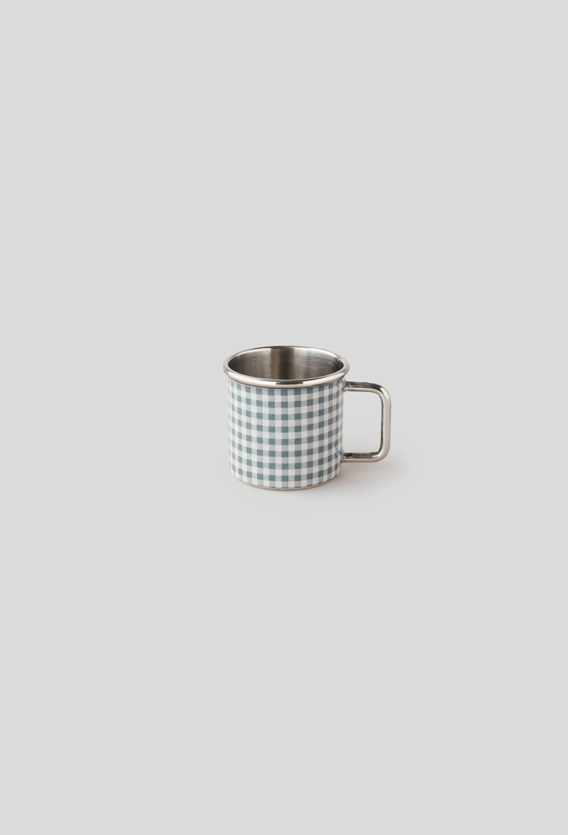 Tasse à carreaux, petit modèle, Ecru, large image number 0