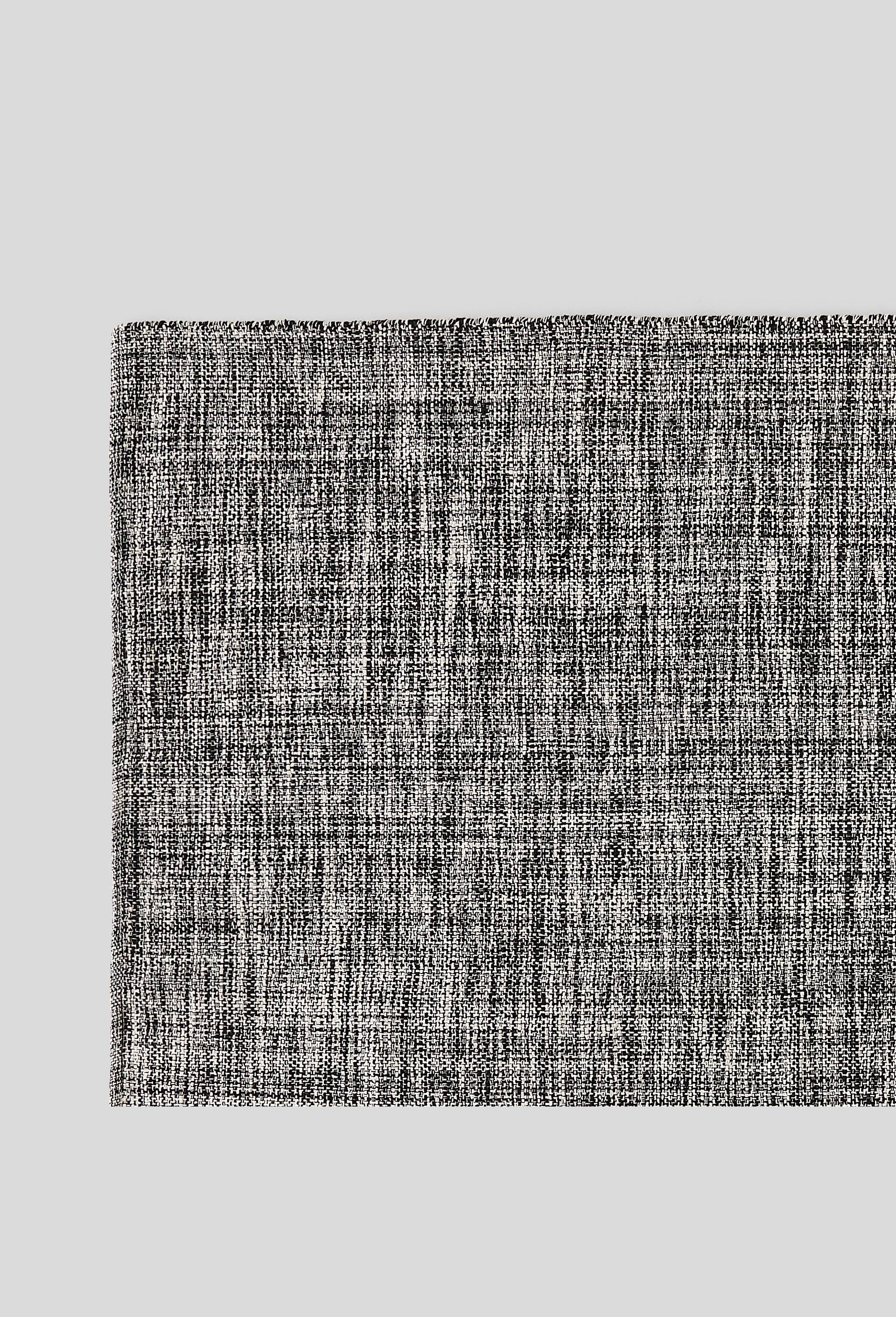 Tapis canvas chiné, Noir, large image number 1