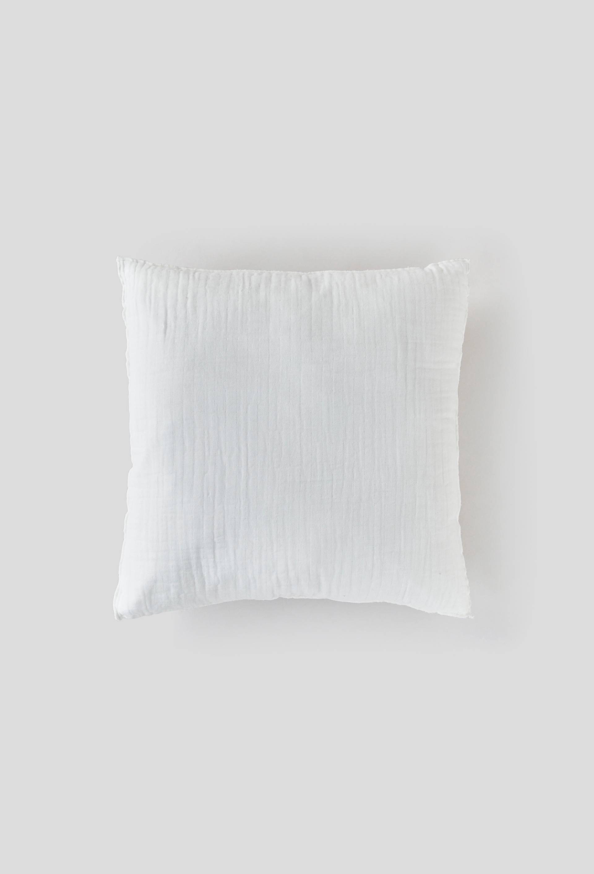 Coussin gaze, Blanc, large image number 0.0
