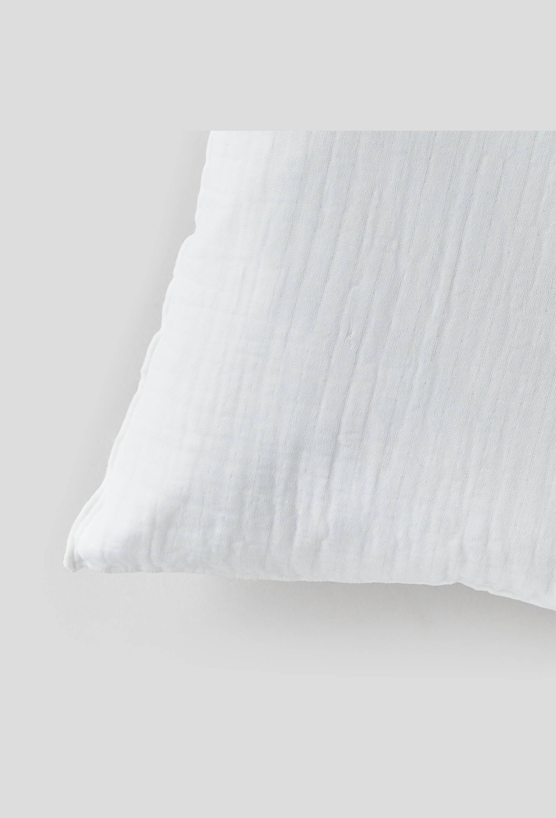 Coussin gaze, Blanc, large image number 1.0