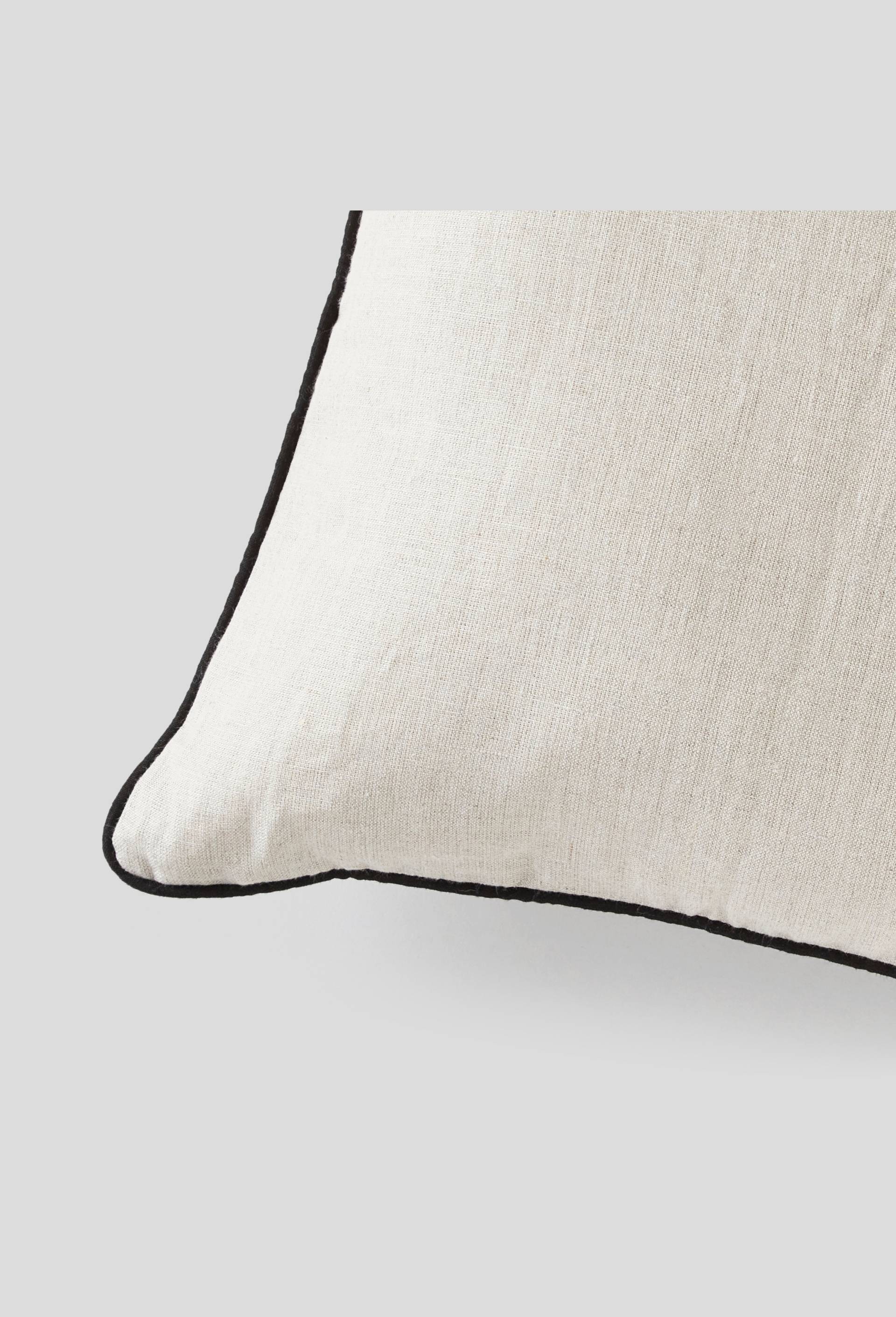 Housse de coussin en lin naturel, Beige clair, large image number 1